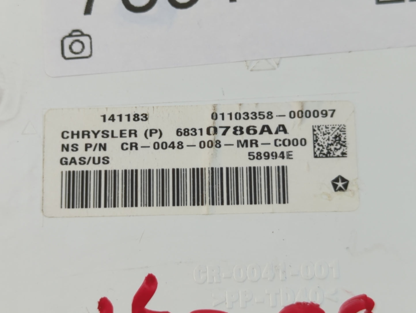 2018 Dodge Journey Instrument Cluster Speedometer Gauges P/N:68310786AA Fits OEM Used Auto Parts - Oemusedautoparts1.com