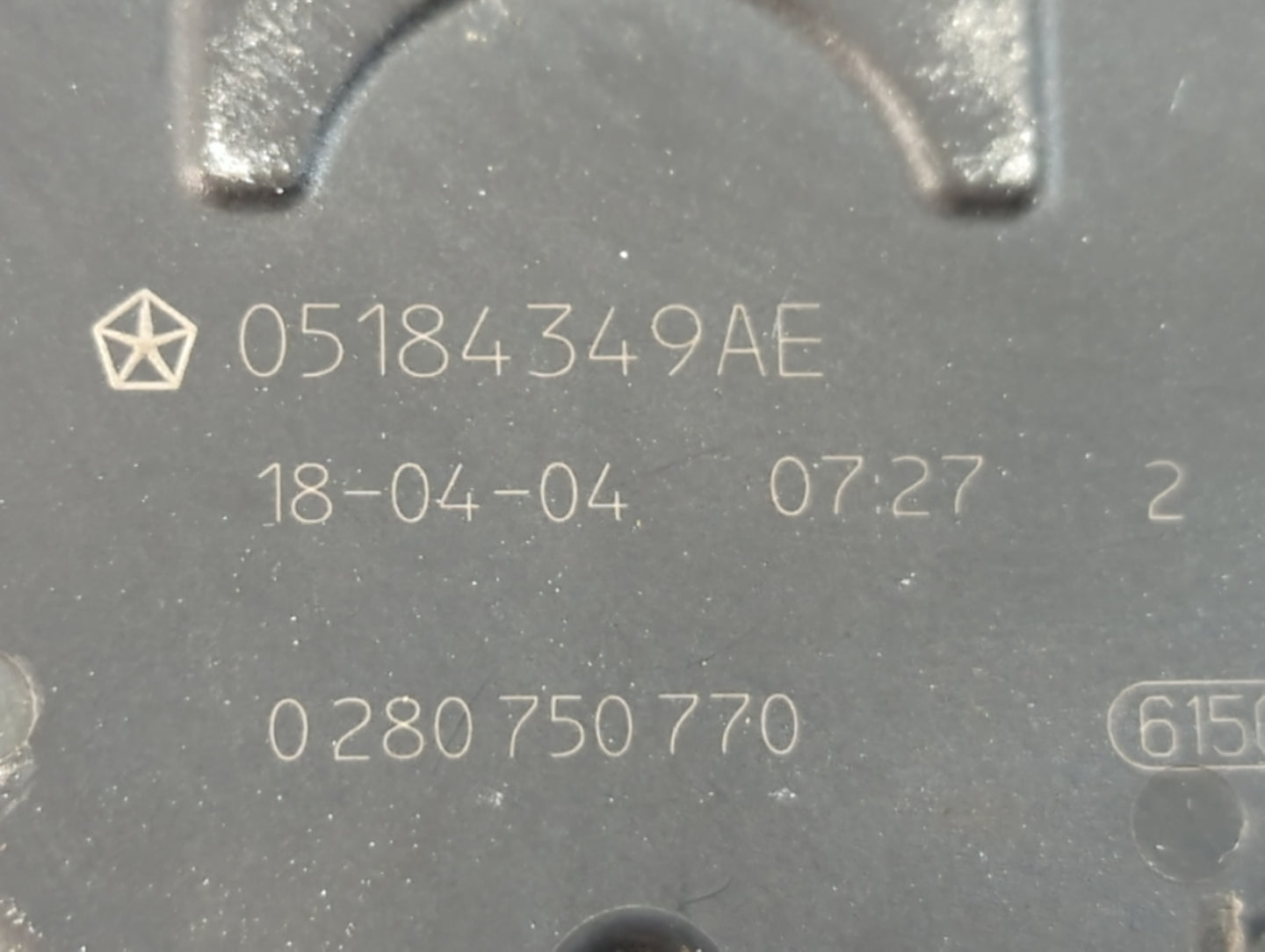 2011-2019 Dodge Journey Throttle Body P/N:0 280 750 770 05184349AE Fits OEM Used Auto Parts - Oemusedautoparts1.com