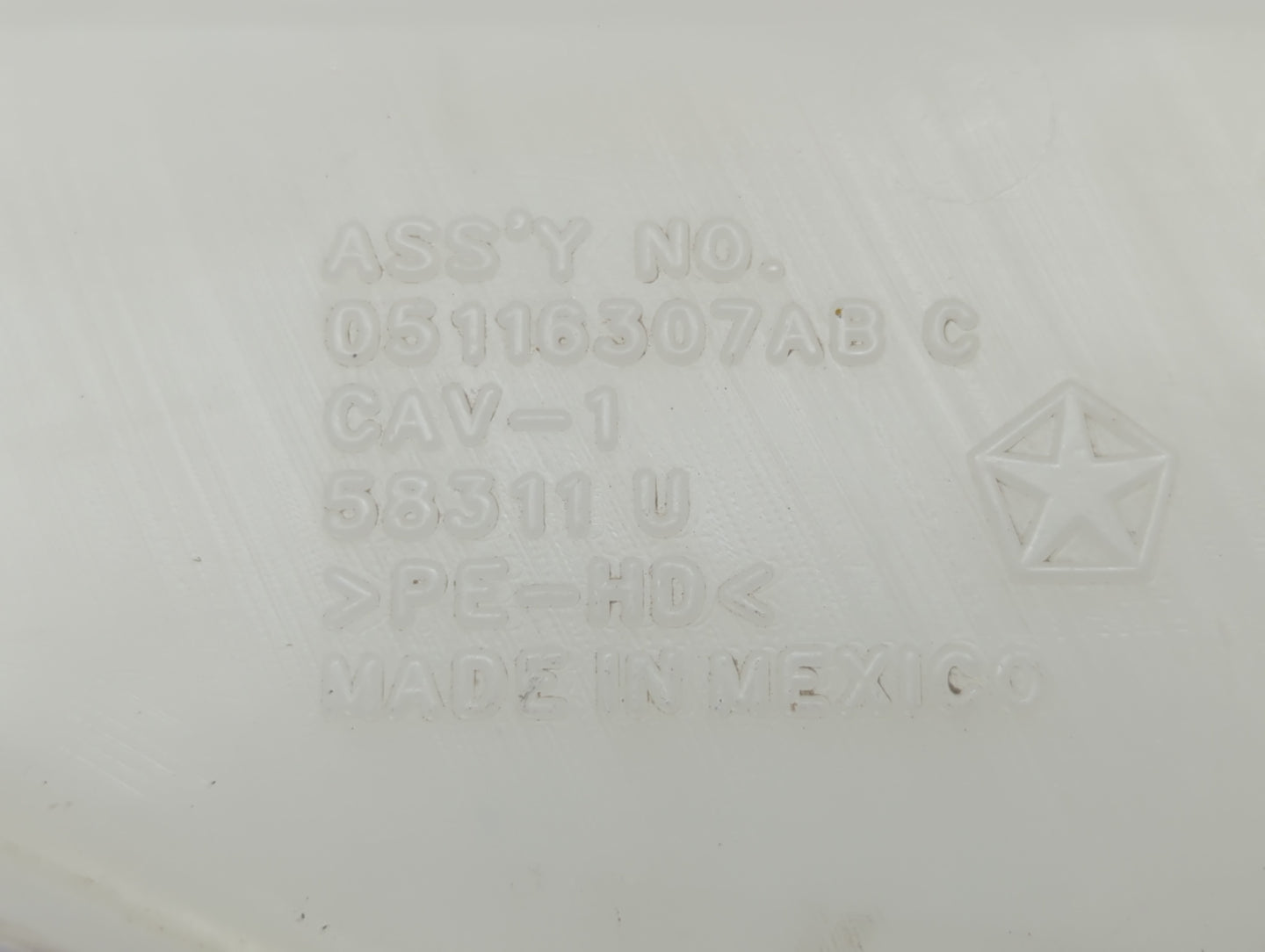 2018 Dodge Journey Windshield Washer Fluid Reservoir Bottle Oem - Oemusedautoparts1.com