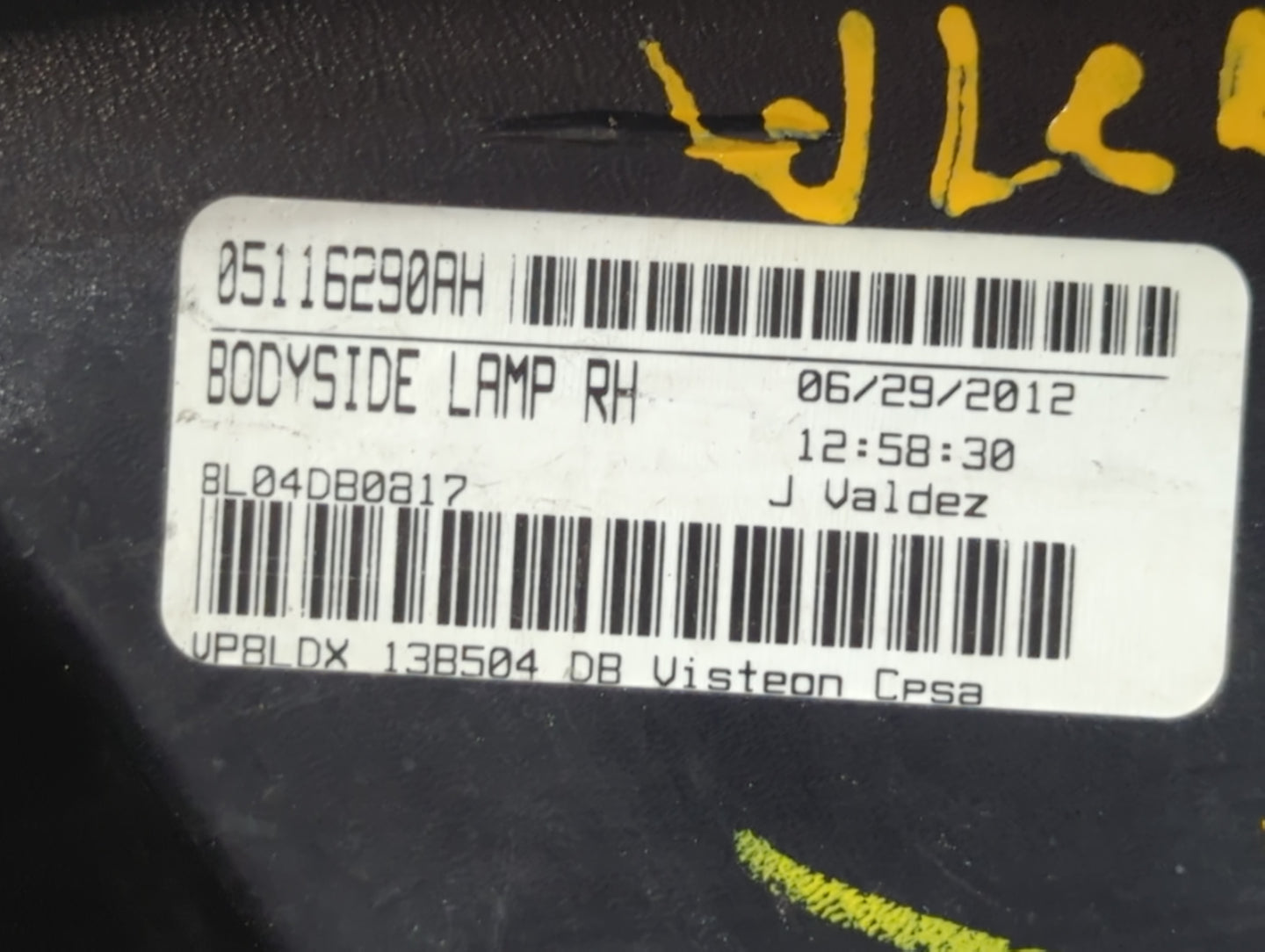 2010-2020 Dodge Journey Tail Light Assembly Passenger Right OEM P/N:05116290AH Fits OEM Used Auto Parts - Oemusedautoparts1.