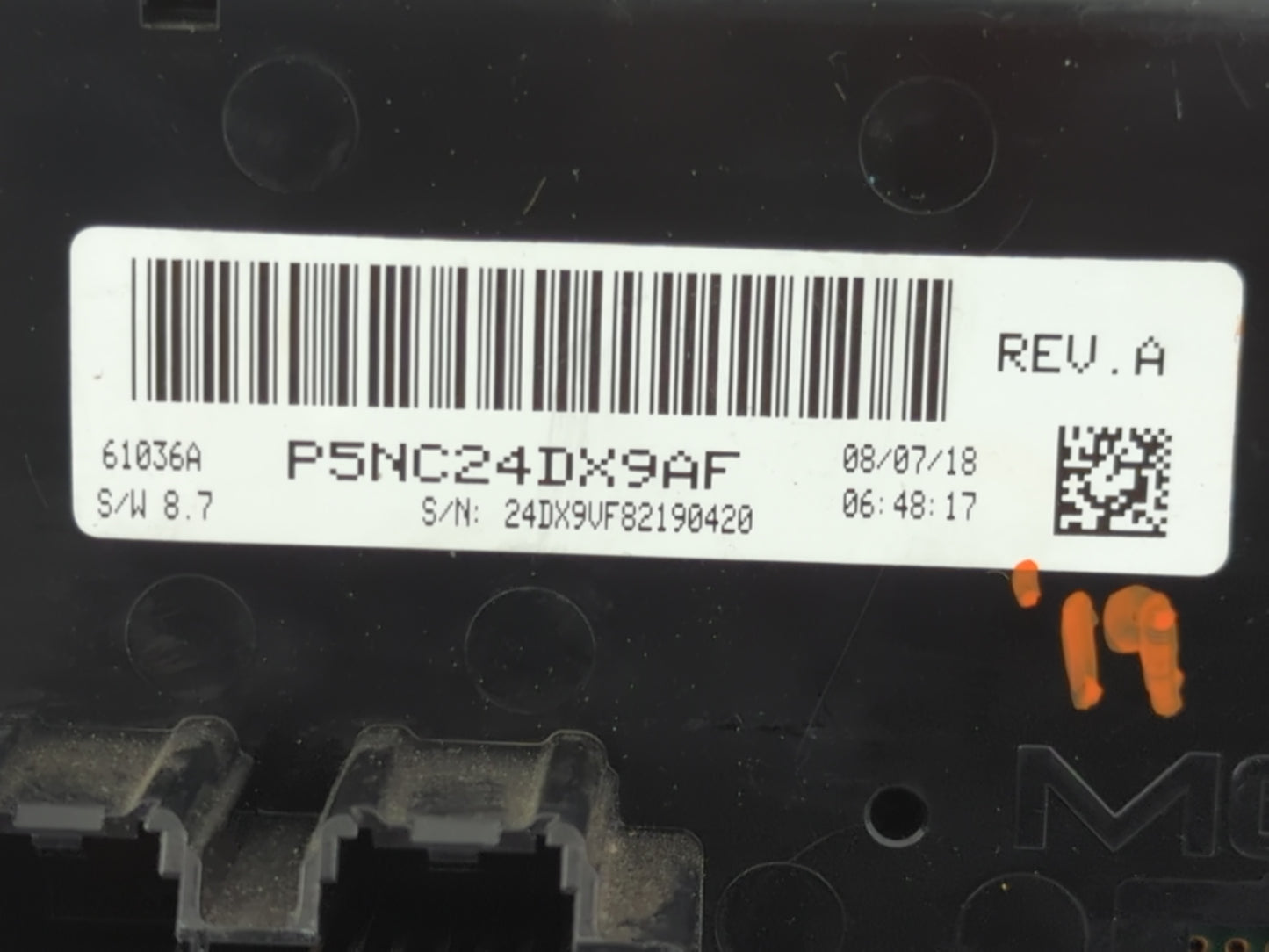 2018 Dodge Ram 1500 Climate Control Module Temperature AC/Heater Replacement P/N:P5NC24DX9AF Fits OEM Used Auto Parts - Oemu
