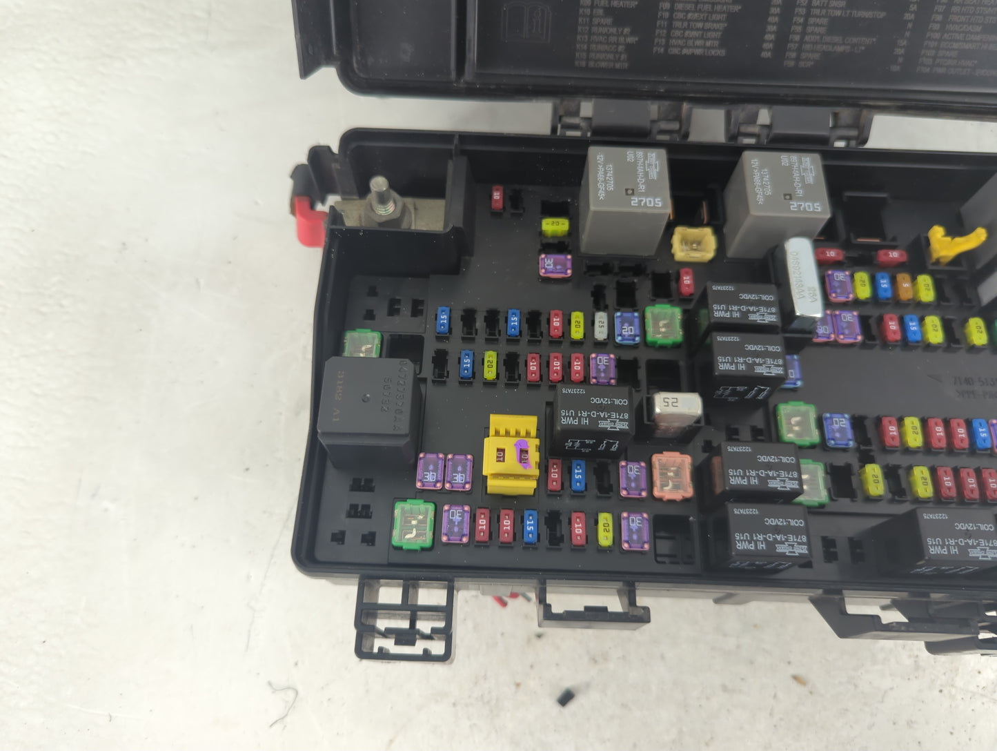 2018 Dodge Ram 1500 Fusebox Fuse Box Panel Relay Module P/N:PP-T10 7180-1980-30 Fits OEM Used Auto Parts - Oemusedautoparts1