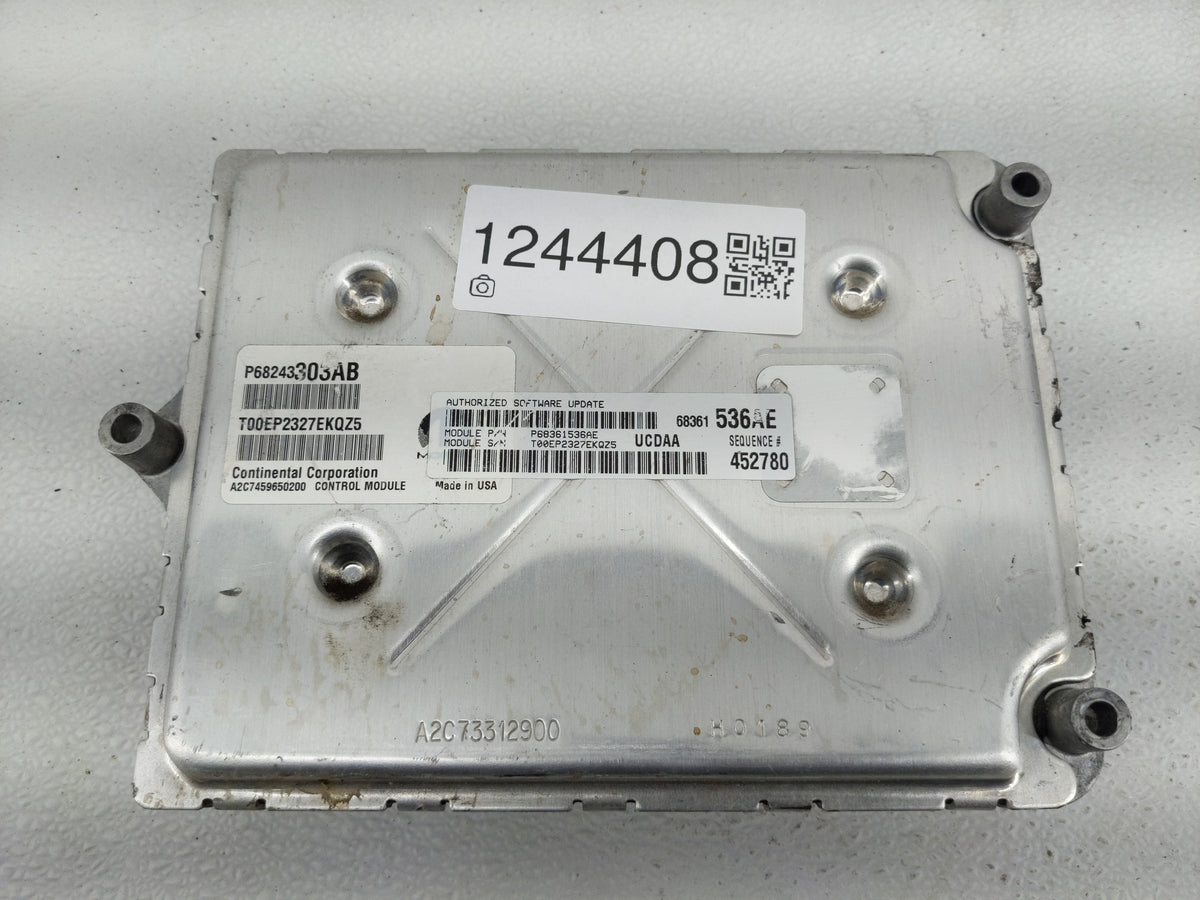2018 Dodge Ram 1500 PCM Engine Control Computer ECU ECM PCU OEM P/N:P68243303AB Fits 2016 2017 2019 2020 OEM Used Auto Parts