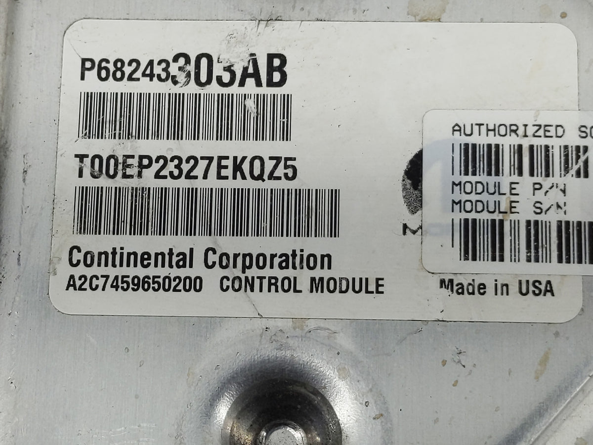 2018 Dodge Ram 1500 PCM Engine Control Computer ECU ECM PCU OEM P/N:P68243303AB Fits 2016 2017 2019 2020 OEM Used Auto Parts