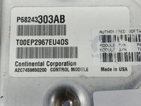 2018 Dodge Ram 1500 PCM Engine Control Computer ECU ECM PCU OEM P/N:P68243303AB Fits Fits 2016 2017 2019 2020 OEM Used Auto 