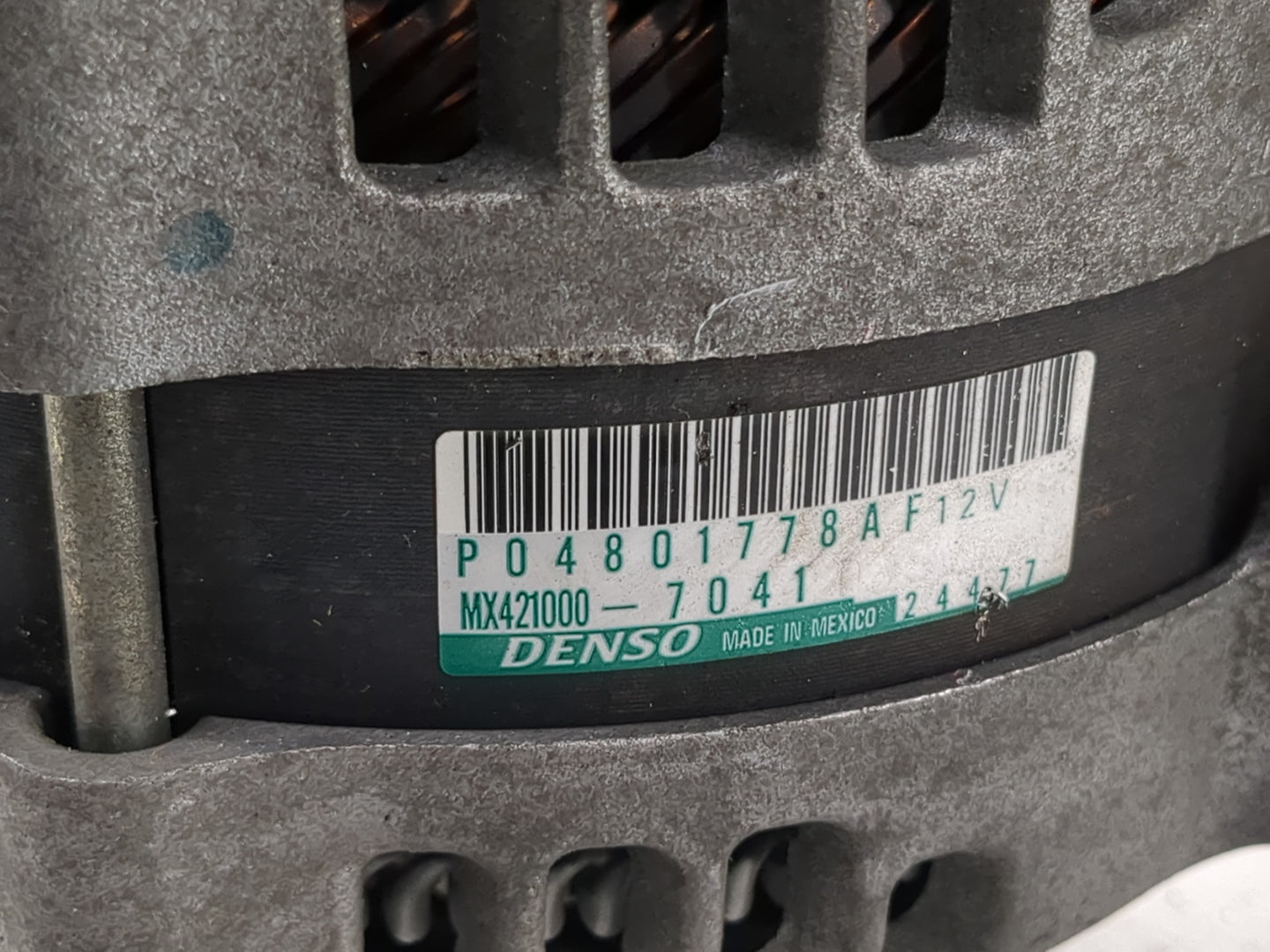 2018 Dodge Ram 1500 Alternator Replacement Generator Charging Assembly Engine OEM P/N:MX421000-7041 P04801778AF Fits OEM Use