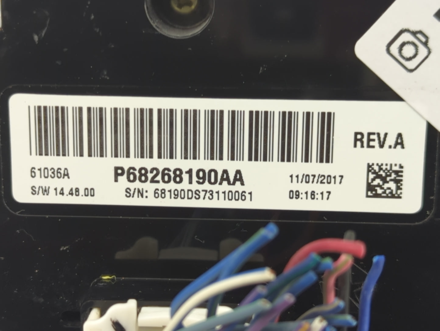 2018 Dodge Ram 1500 Climate Control Module Temperature AC/Heater Replacement P/N:P68268190AA Fits OEM Used Auto Parts - Oemu