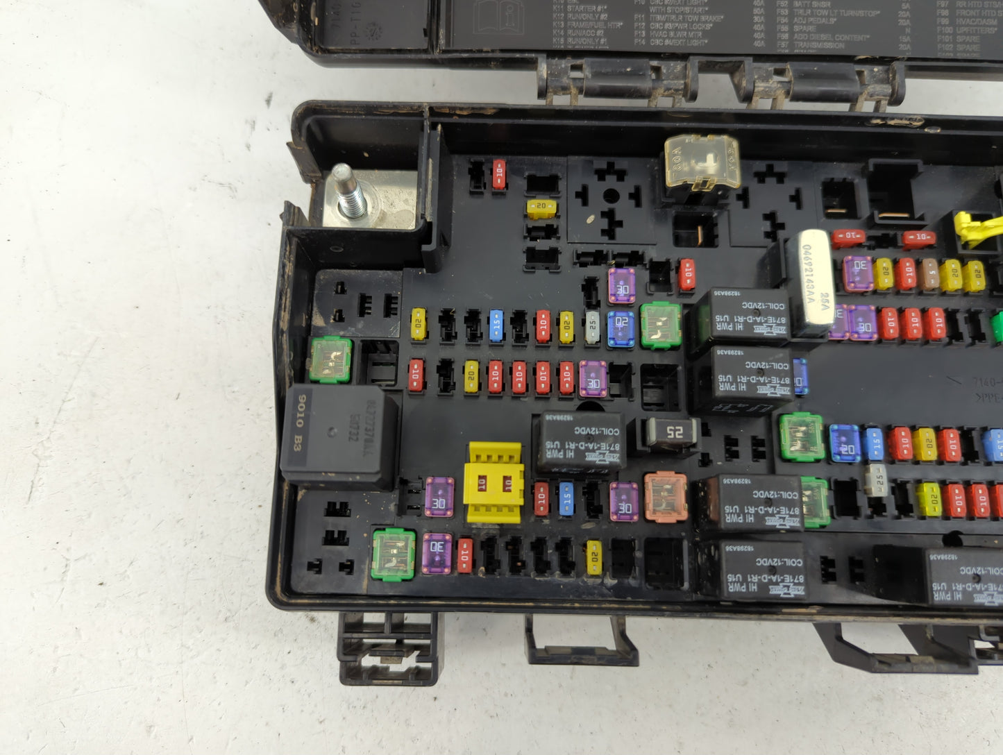 2018 Dodge Ram 1500 Fusebox Fuse Box Panel Relay Module P/N:7140-1980-30 Fits OEM Used Auto Parts - Oemusedautoparts1.com