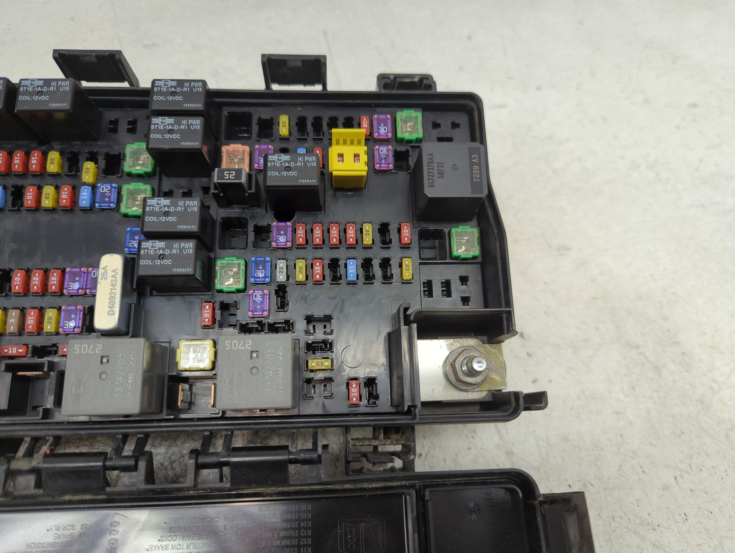 Dodge Ram 1500 Fusebox Fuse Box Relay Module Tipm P68322371ab - Oemusedautoparts1.com