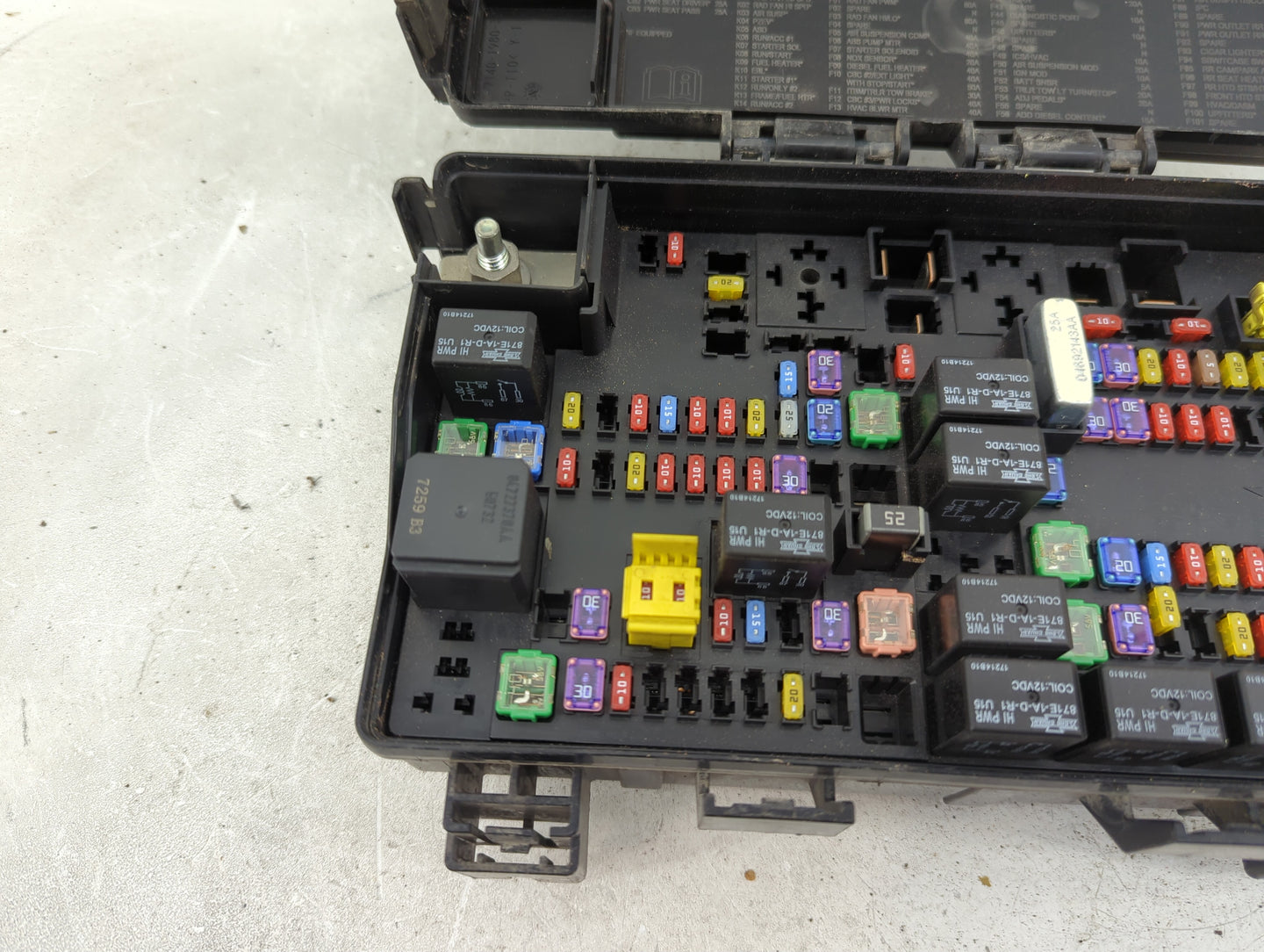 2018 Dodge Ram 1500 Fusebox Fuse Box Panel Relay Module P/N:7140-5131-30 7140-1980 Fits OEM Used Auto Parts - Oemusedautopar