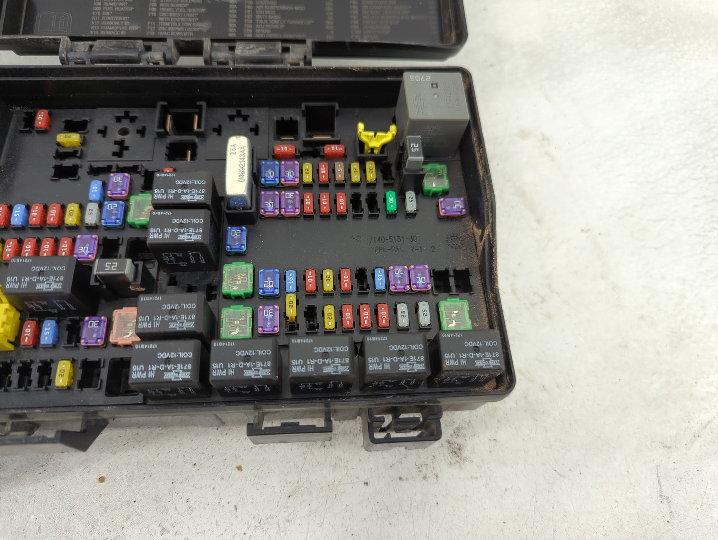 2018 Dodge Ram 1500 Fusebox Fuse Box Panel Relay Module P/N:7140-5131-30 7140-1980 Fits OEM Used Auto Parts - Oemusedautopar