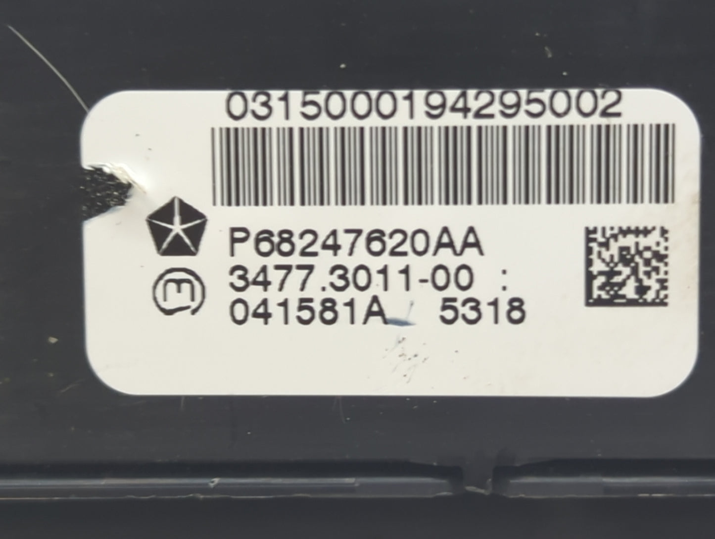 2018 Dodge Ram 1500 Towing Control Module P68247620aa|3477.3011-00 - Oemusedautoparts1.com