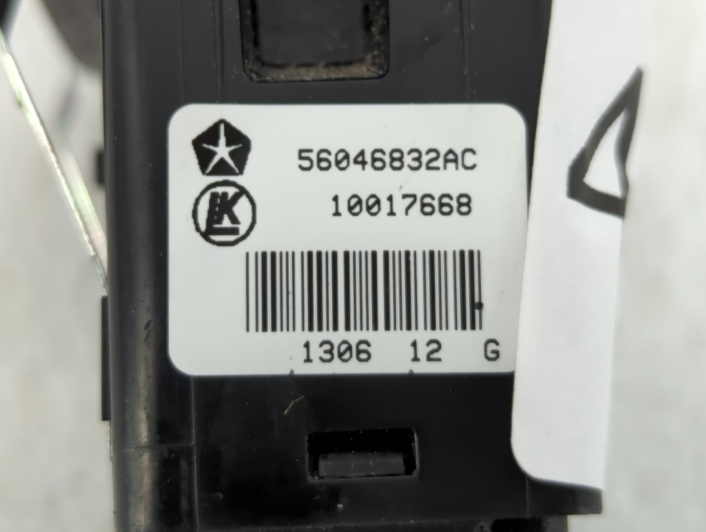 2018 Dodge Ram 1500 Driver Left Rear Power Window Switch 56046832ac - Oemusedautoparts1.com