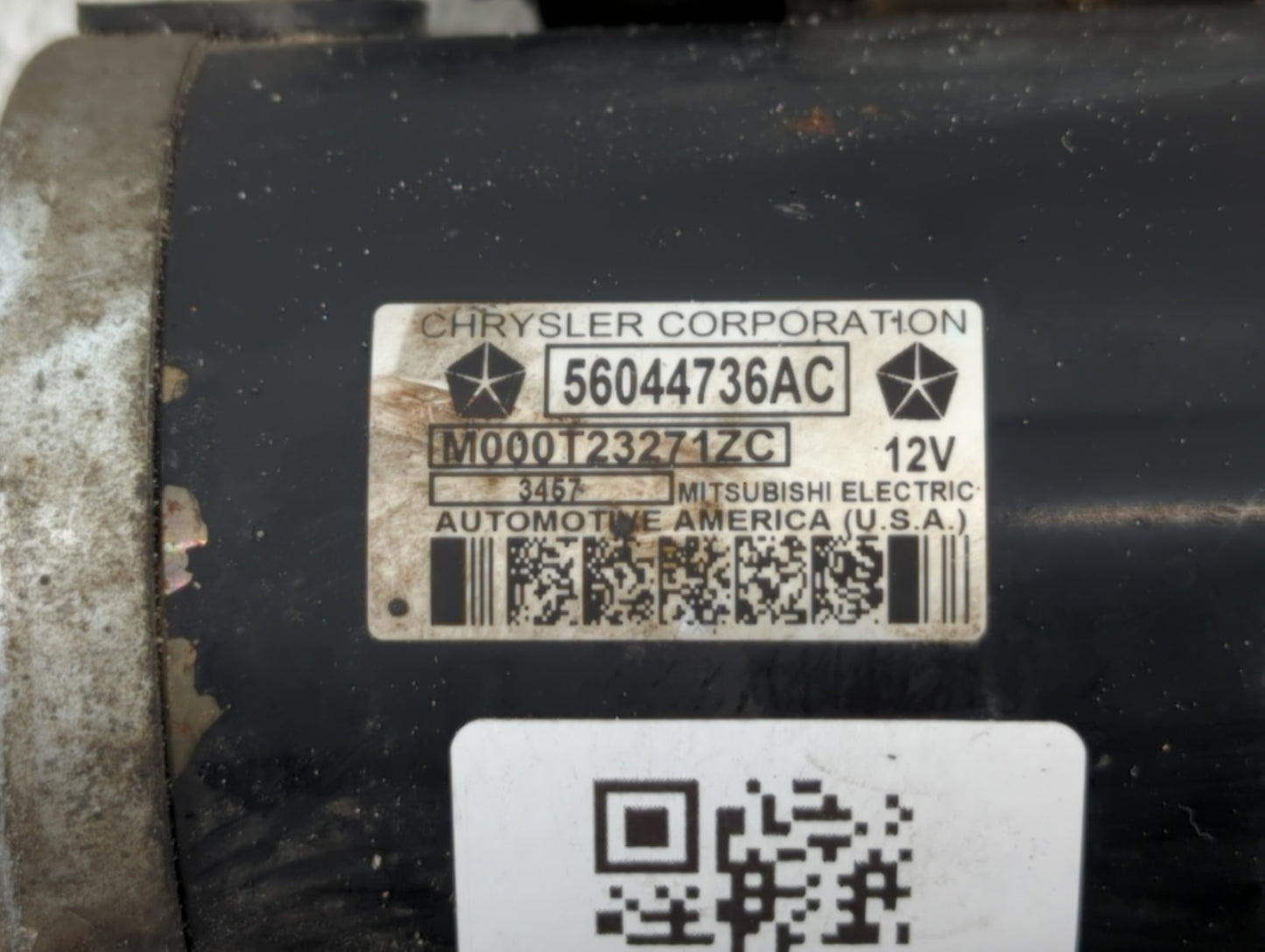 2018 Dodge Ram 1500 Car Starter Motor Solenoid OEM P/N:56044736AC Fits OEM Used Auto Parts - Oemusedautoparts1.com