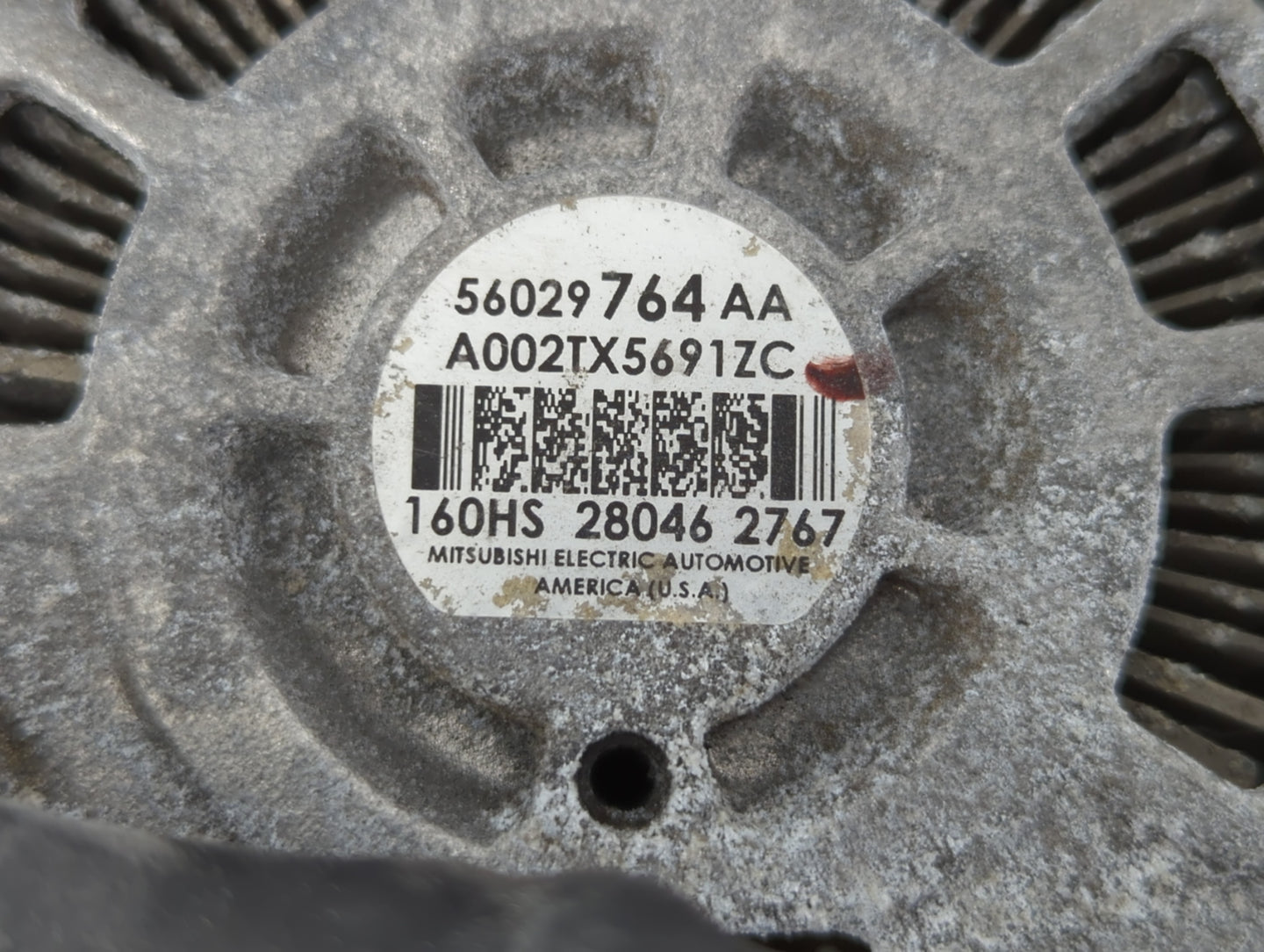 2018 Dodge Ram 1500 Alternator Replacement Generator Charging Assembly Engine OEM P/N:A002TX5691ZC 5629764AA Fits OEM Used A