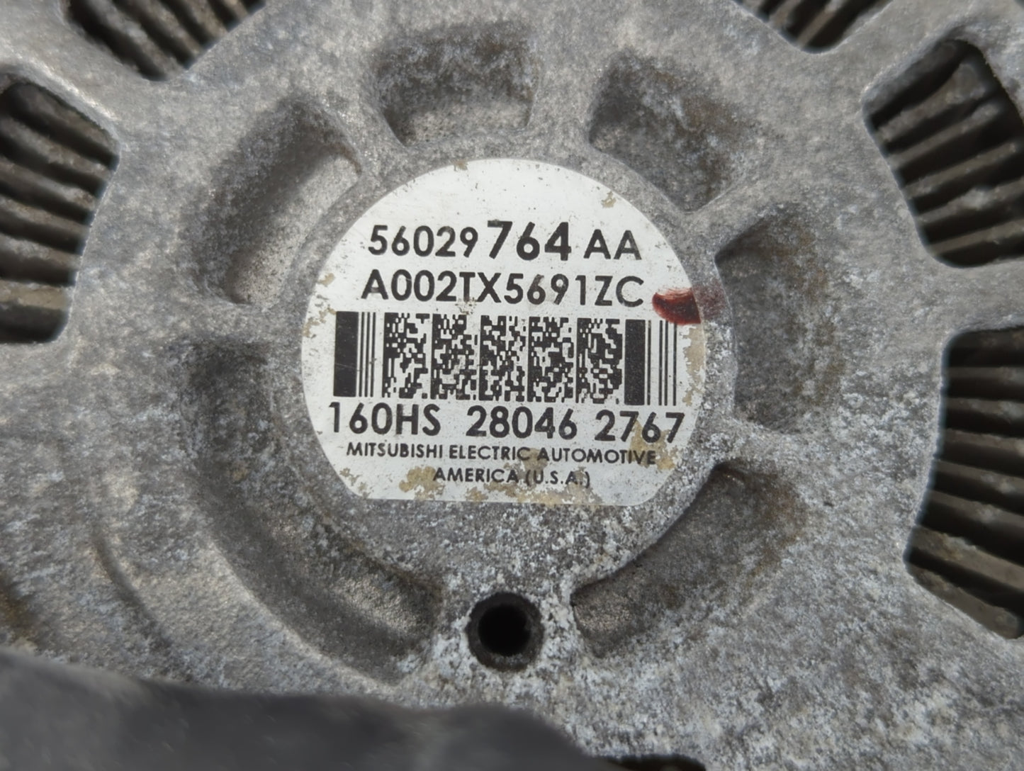 2018 Dodge Ram 1500 Alternator Replacement Generator Charging Assembly Engine OEM P/N:A002TX5691ZC 5629764AA Fits OEM Used A