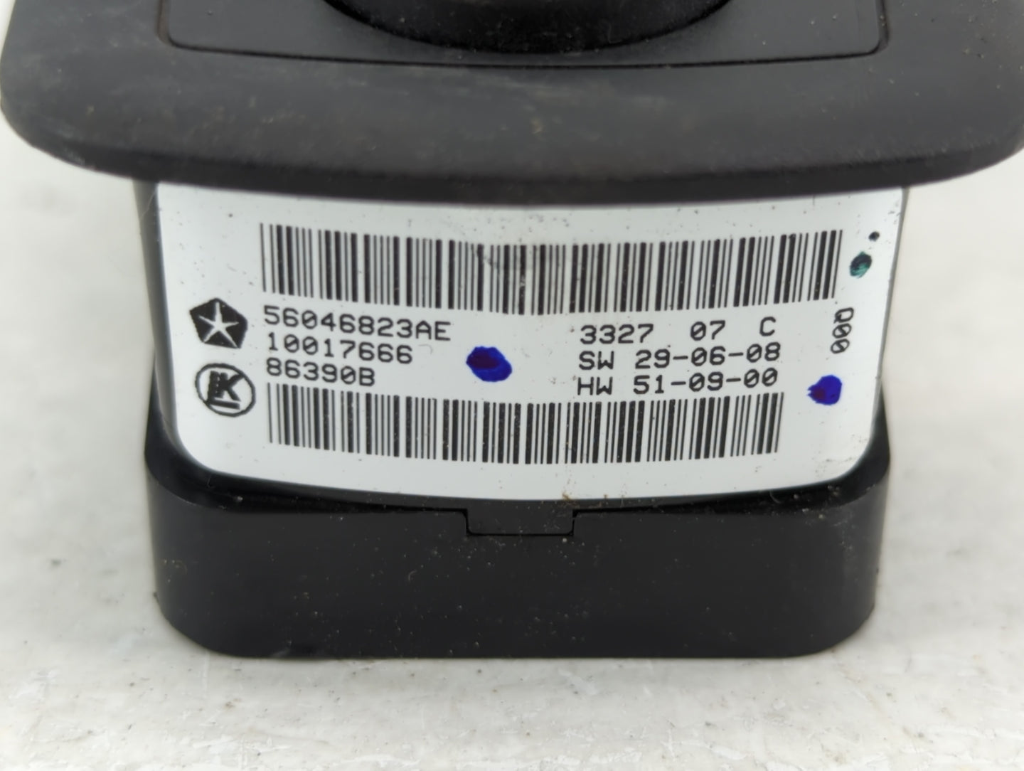 2018 Dodge Ram 1500 Master Power Window Switch Replacement Driver Side Left P/N:56046823AE 3327 07 C Fits OEM Used Auto Part