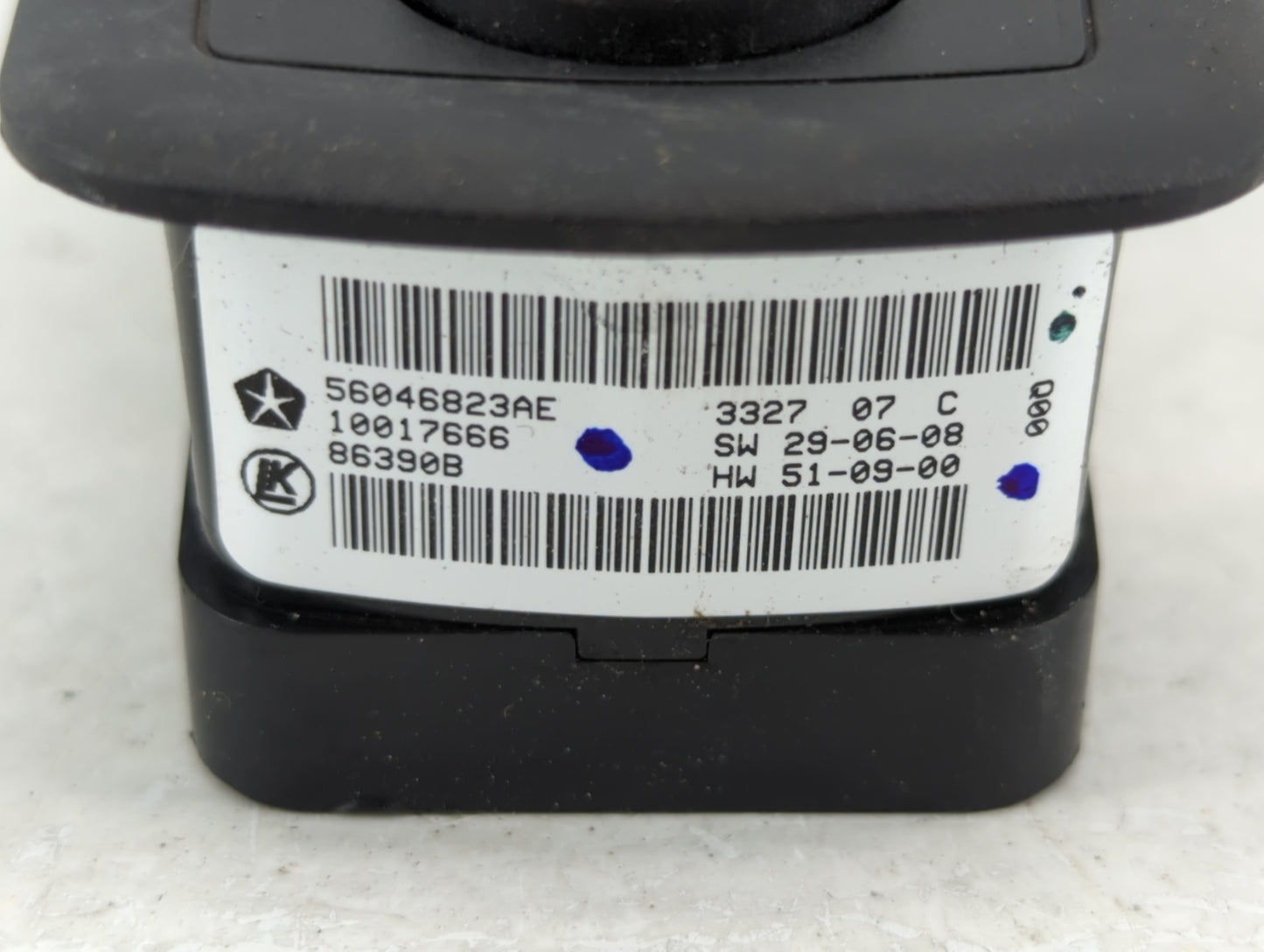 2018 Dodge Ram 1500 Master Power Window Switch Replacement Driver Side Left P/N:56046823AE 3327 07 C Fits OEM Used Auto Part