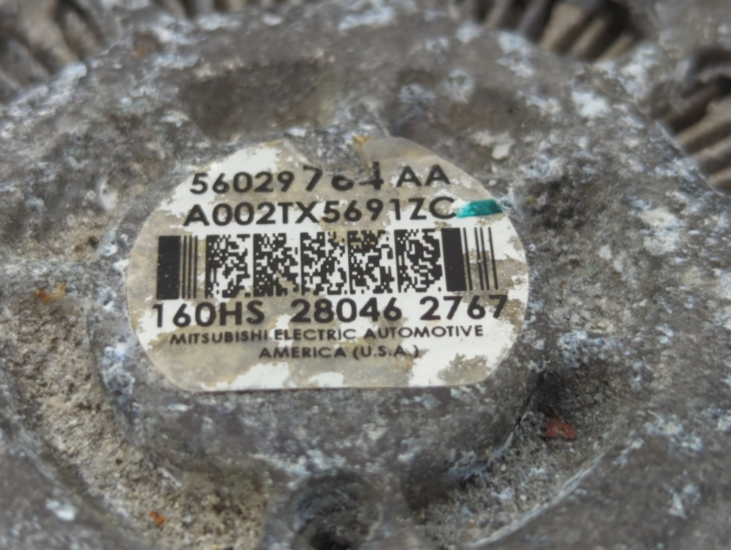 2018 Dodge Ram 1500 Alternator Replacement Generator Charging Assembly Engine OEM P/N:A002TX5691ZC 56029624AC Fits OEM Used 