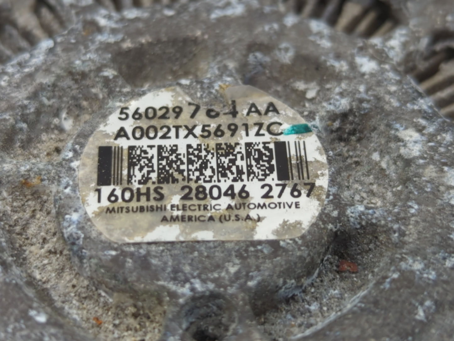 2018 Dodge Ram 1500 Alternator Replacement Generator Charging Assembly Engine OEM P/N:A002TX5691ZC 56029624AC Fits OEM Used 