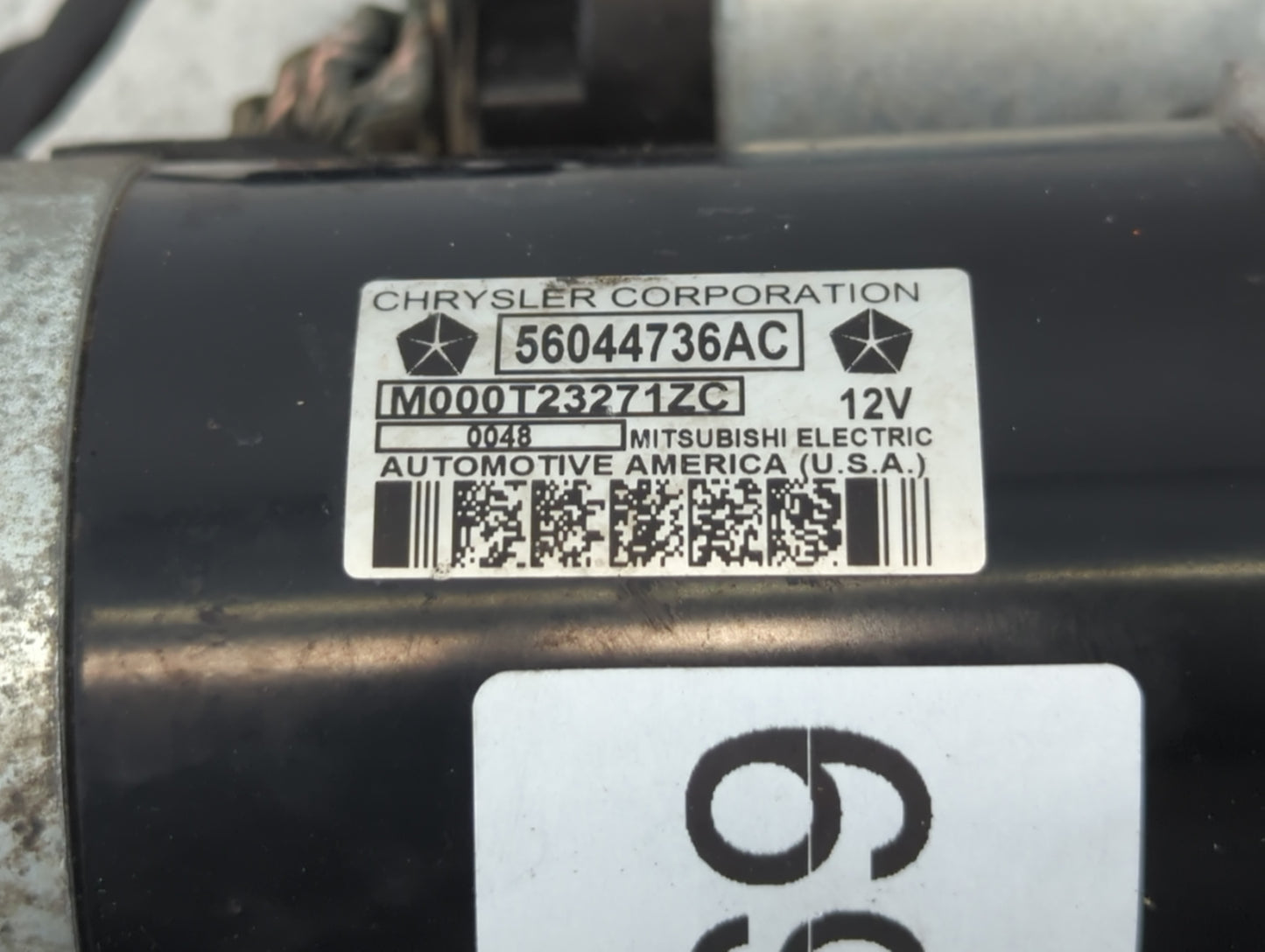 2018 Dodge Ram 1500 Car Starter Motor Solenoid OEM P/N:56044736AC Fits OEM Used Auto Parts - Oemusedautoparts1.com