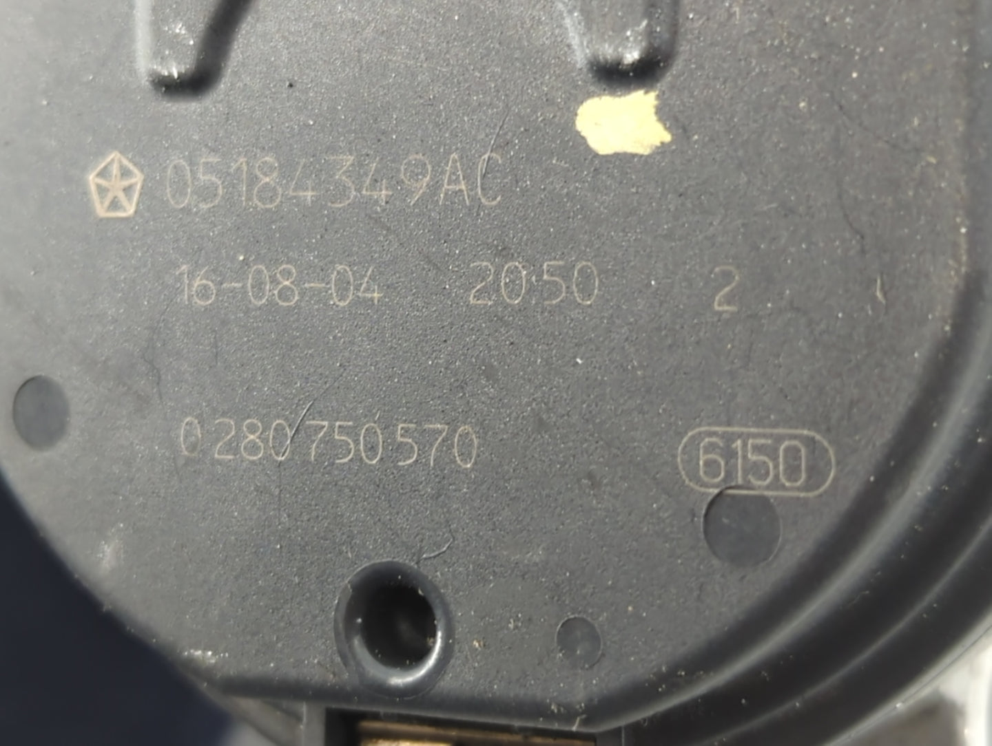 2018 Dodge Ram 1500 Throttle Body P/N:05184349AC Fits Fits 2011 2012 2013 2014 2015 2016 2017 2019 2020 2021 2022 OEM Used A