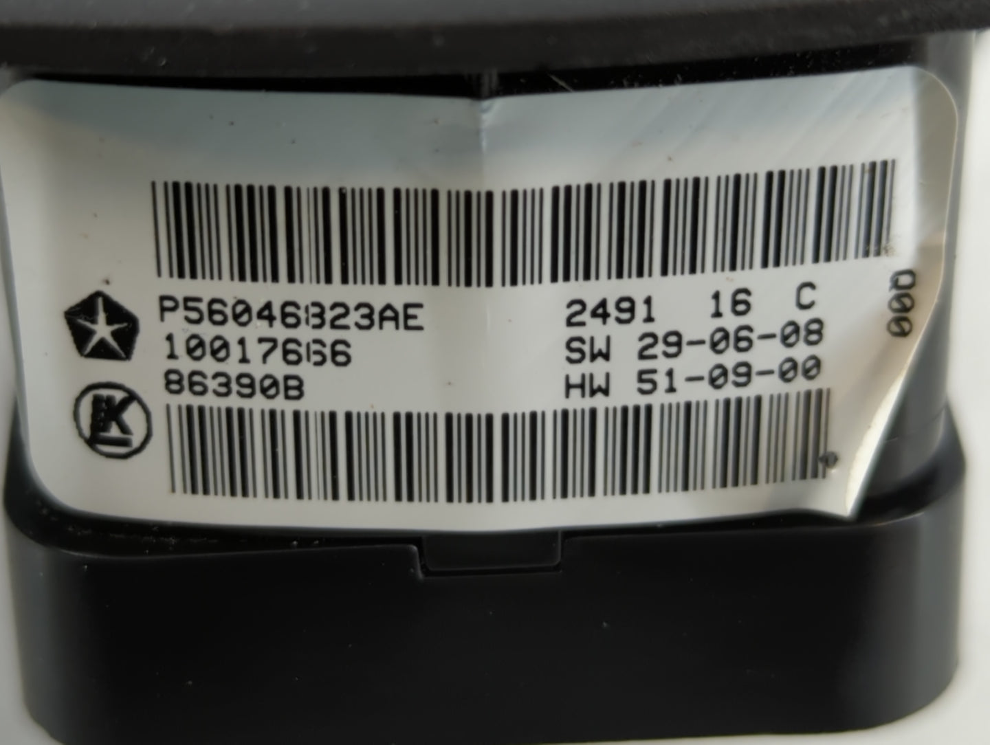 2018 Dodge Ram 1500 Master Power Window Switch Replacement Driver Side Left P/N:P56046823AE Fits OEM Used Auto Parts - Oemus