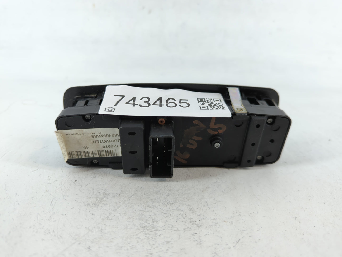 2018 Dodge Ram 1500 Master Power Window Switch Replacement Driver Side Left P/N:P56046823AE Fits OEM Used Auto Parts - Oemus