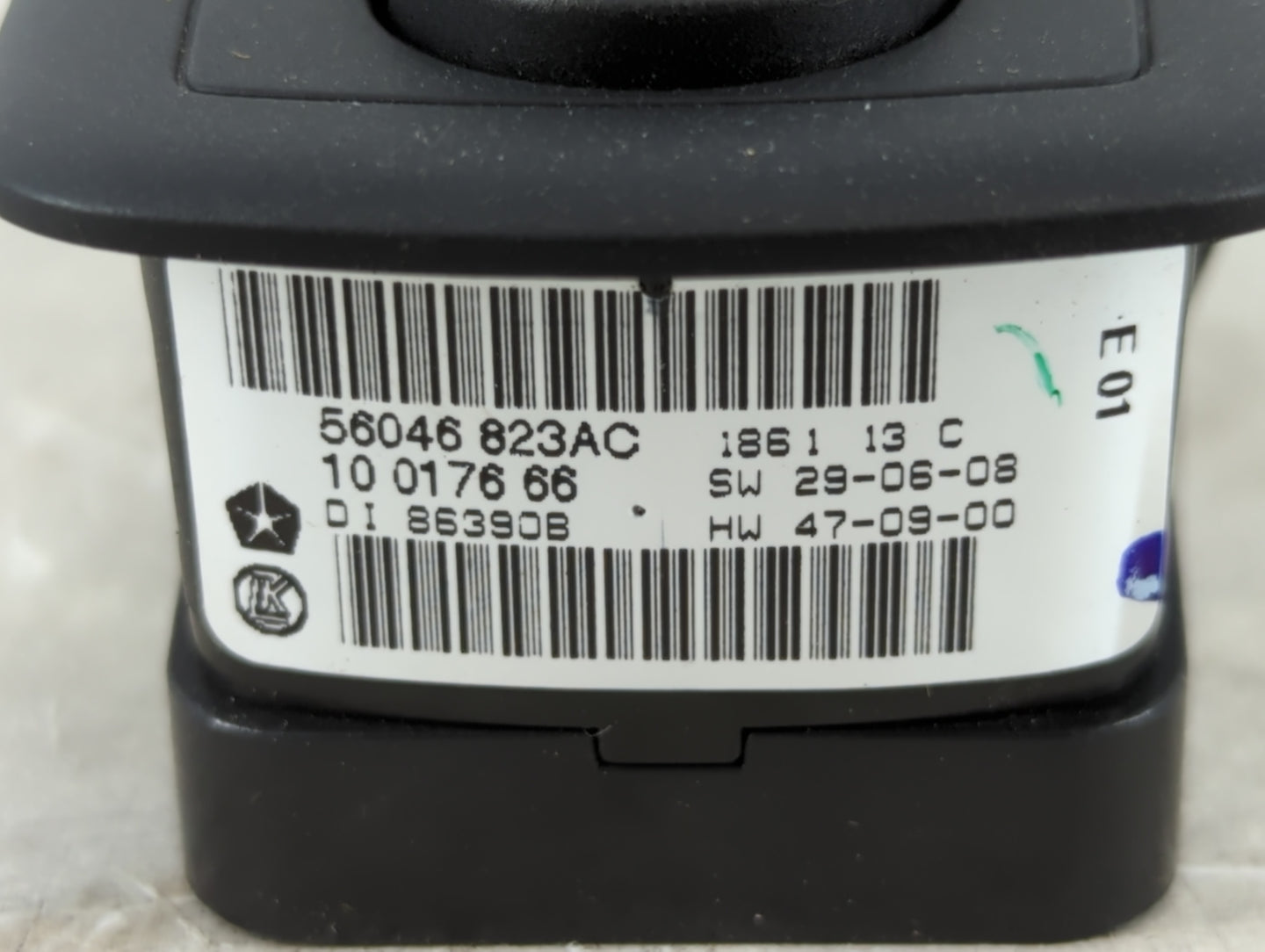 2018 Dodge Ram 1500 Master Power Window Switch Replacement Driver Side Left P/N:56046823AC Fits Fits 2016 2017 2019 2020 202