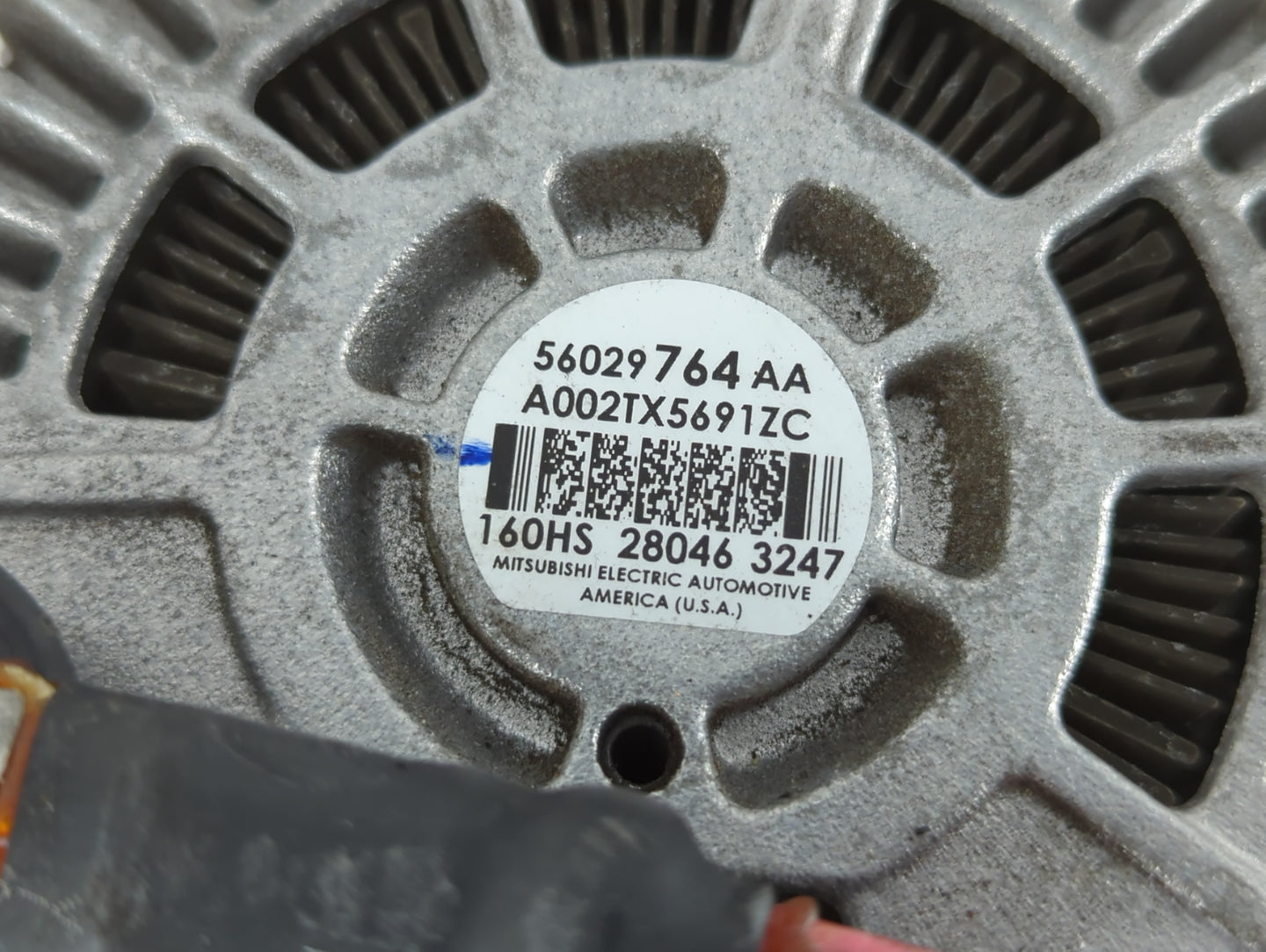 2018 Dodge Ram 1500 Alternator Replacement Generator Charging Assembly Engine OEM P/N:56029764AA Fits OEM Used Auto Parts - 