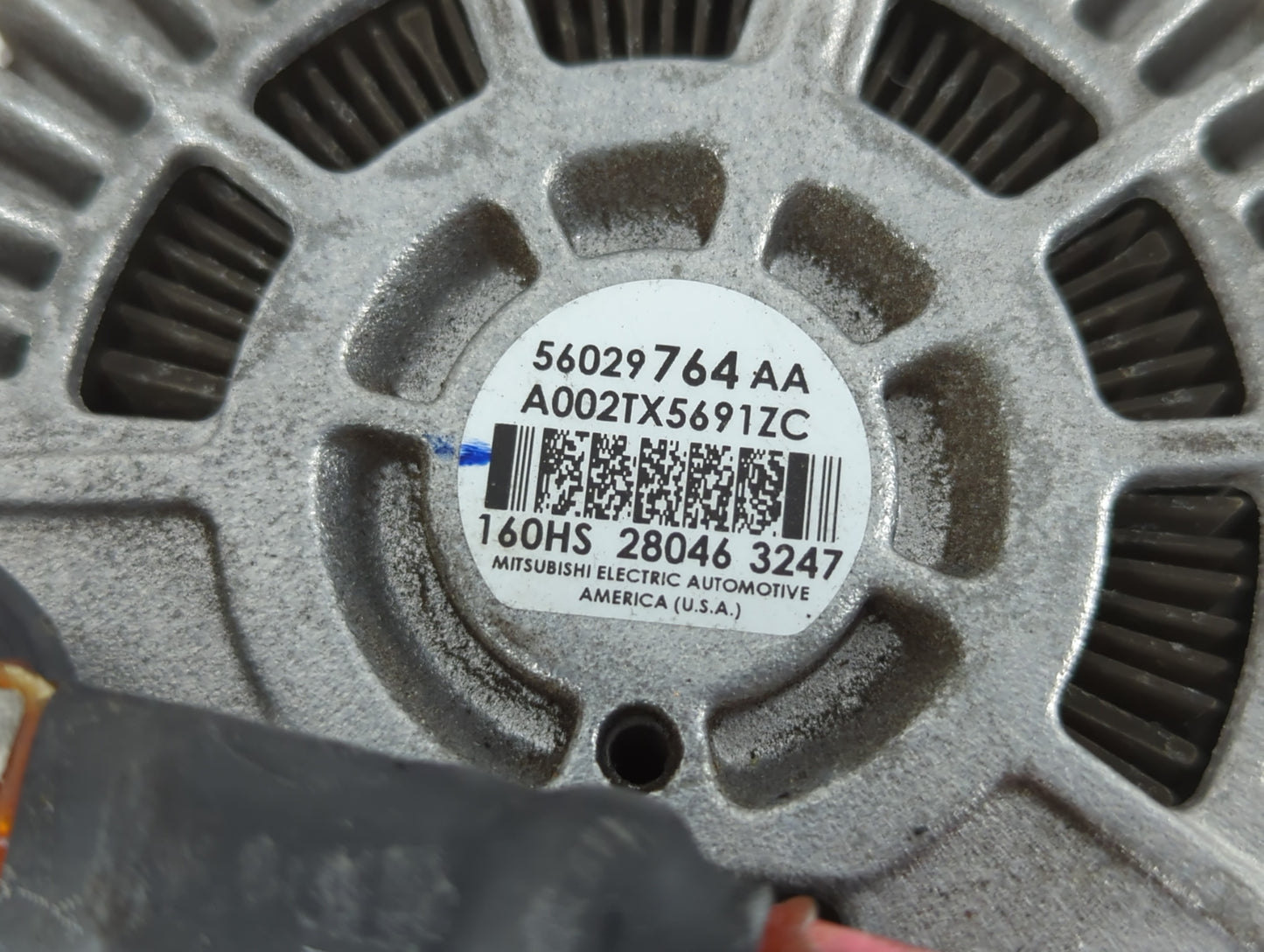 2018 Dodge Ram 1500 Alternator Replacement Generator Charging Assembly Engine OEM P/N:56029764AA Fits OEM Used Auto Parts - 