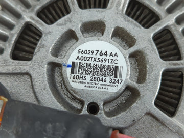 2018 Dodge Ram 1500 Alternator Replacement Generator Charging Assembly Engine OEM P/N:56029764AA Fits OEM Used Auto Parts