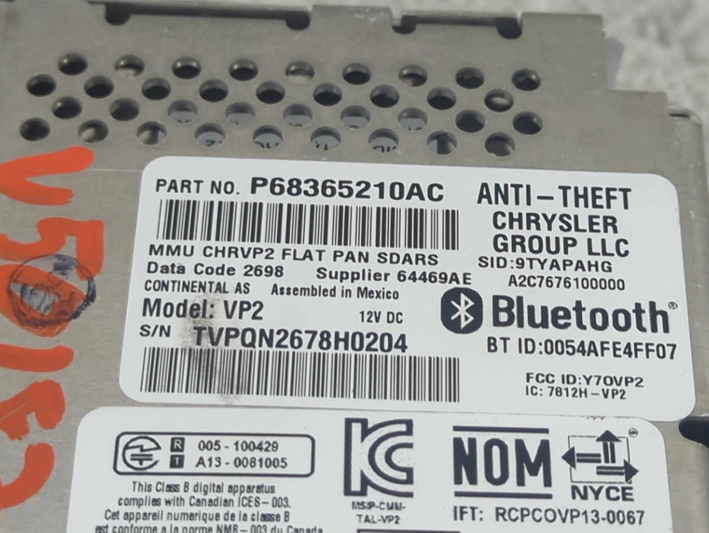 2018 Dodge Ram 2500 Information Display Screen - Oemusedautoparts1.com