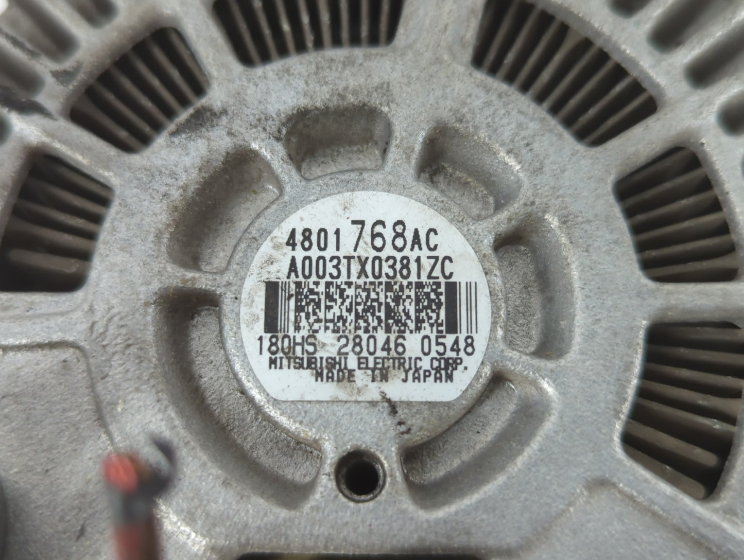 2018 Dodge Ram 2500 Alternator Replacement Generator Charging Assembly Engine OEM P/N:A003TX0381ZC 4801768AC Fits OEM Used A