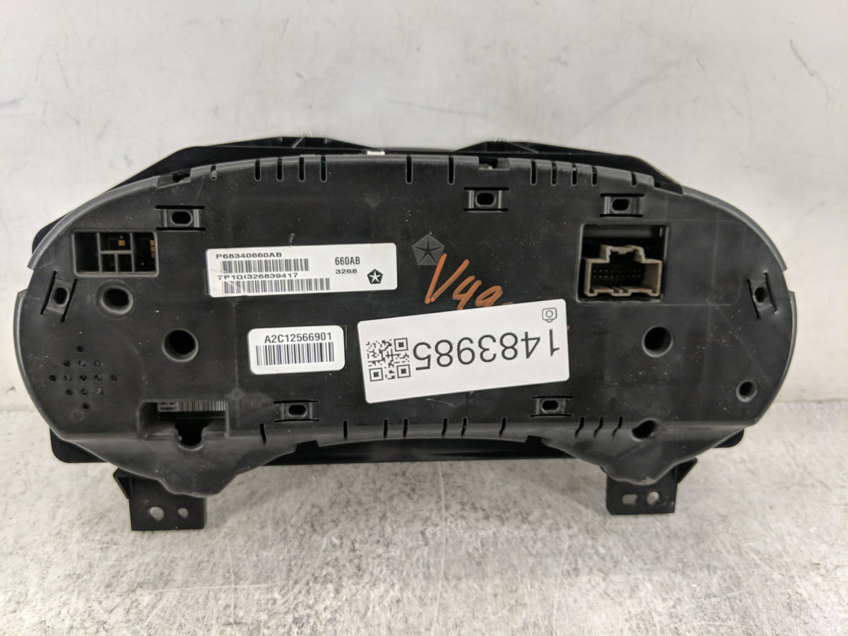 2018 Dodge Ram 3500 Instrument Cluster Speedometer Gauges P/N:P68340660AB A2C12566901 Miles: Fits OEM Used Auto Parts - Oemu