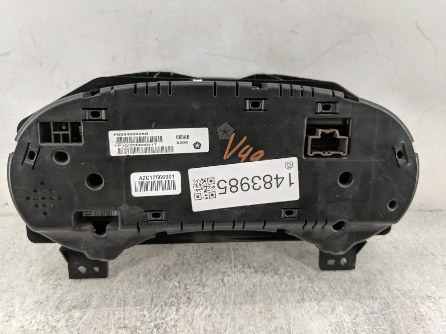 2018 Dodge Ram 3500 Instrument Cluster Speedometer Gauges P/N:P68340660AB A2C12566901 Miles: Fits OEM Used Auto Parts - Oemu