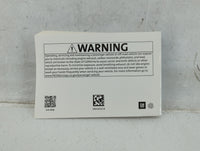 2018 Dodge Sierra Owners Manual Book Guide P/N:84016542 B OEM Used Auto Parts - Oemusedautoparts1.com