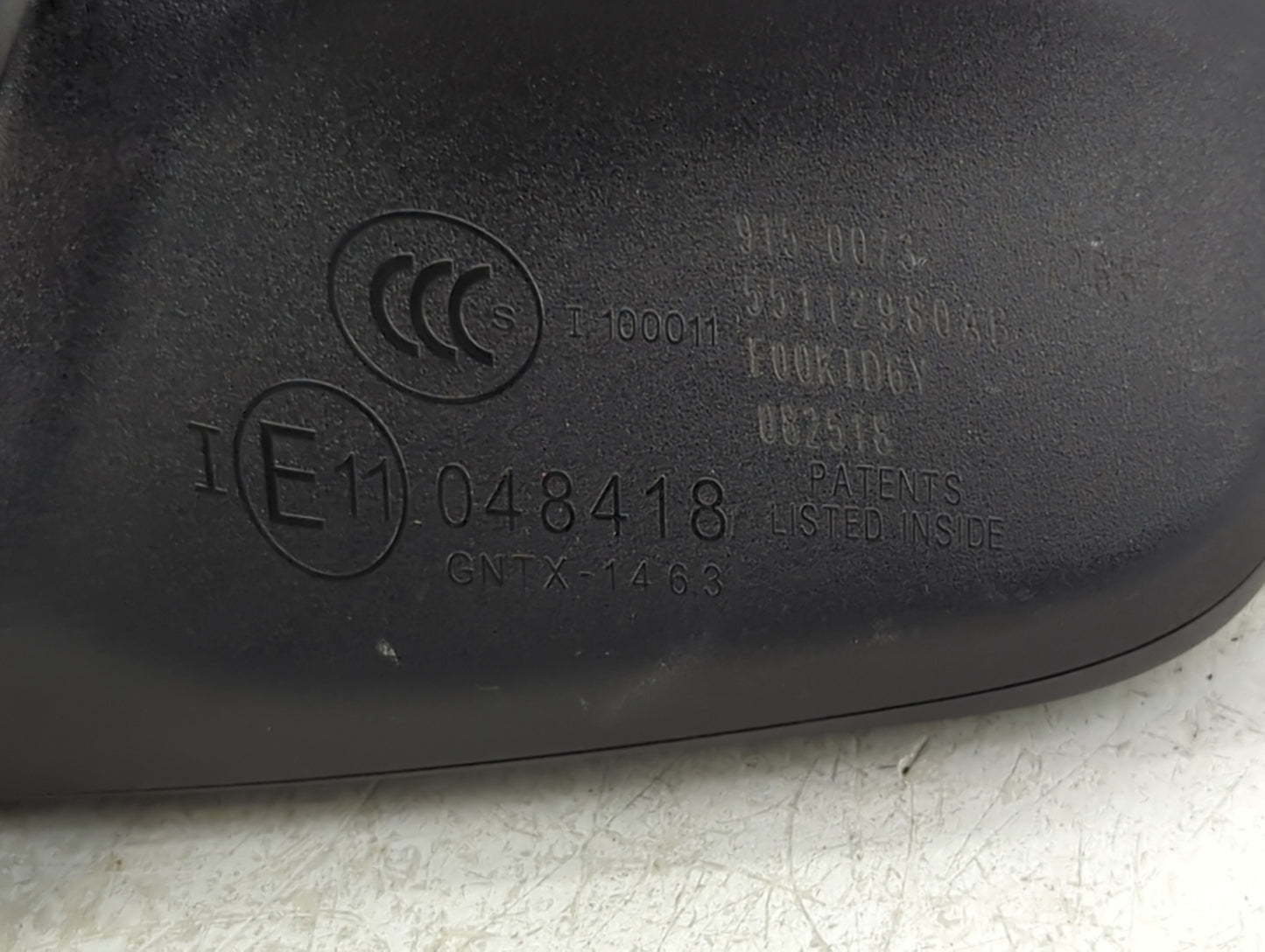 2018 Fiat 500 Interior Rear View Mirror Replacement OEM P/N:E11048418 55112980AB Fits OEM Used Auto Parts - Oemusedautoparts
