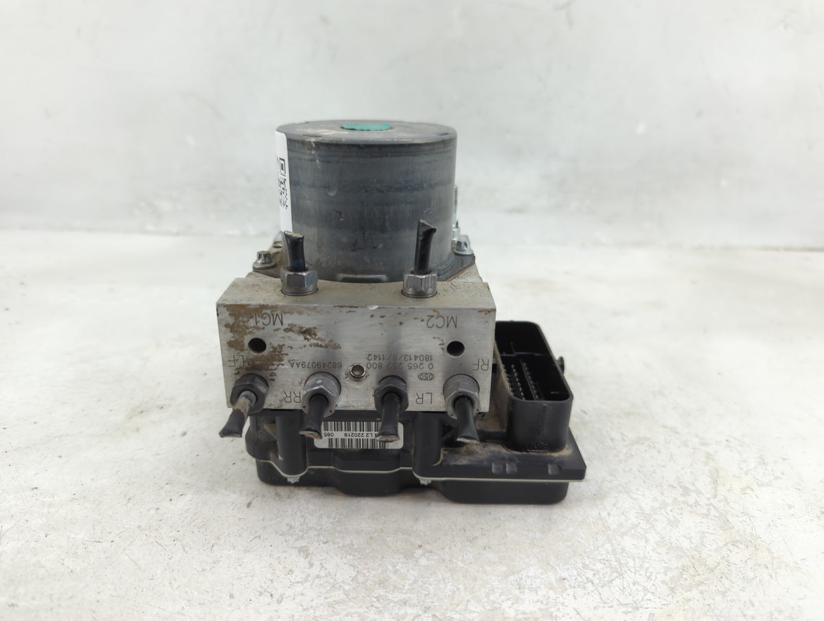 2018 Fiat 500 Anti-Lock Brake ABS Pump Module Actuator OEM P/N:0265252800 Fits OEM Used Auto Parts - Oemusedautoparts1.com