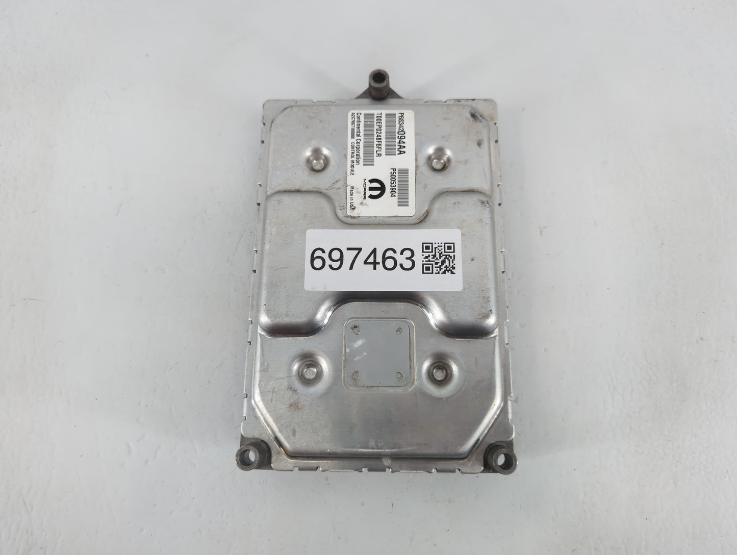 2018 Fiat 500 PCM Engine Control Computer ECU ECM PCU OEM P/N:P68342094AA Fits OEM Used Auto Parts - Oemusedautoparts1.com