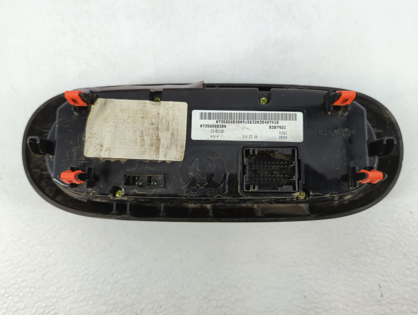 2018 Fiat 500 Climate Control Module Temperature AC/Heater Replacement P/N:07356568380 Fits OEM Used Auto Parts - Oemusedaut