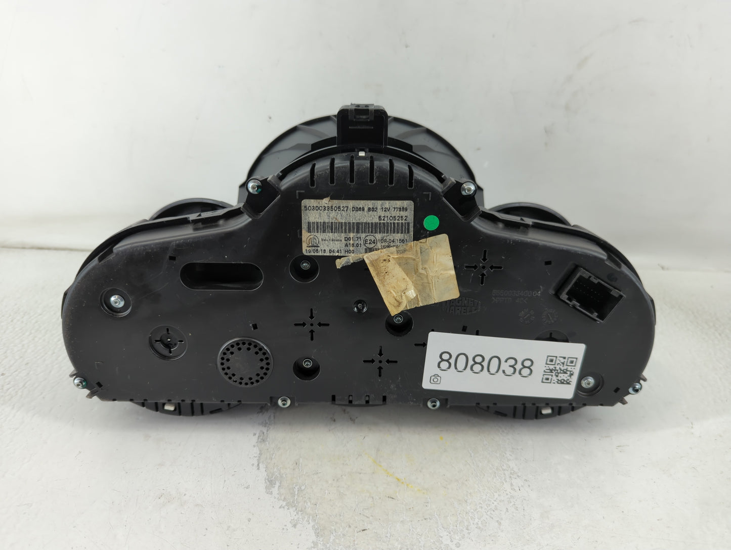 2018 Fiat 500 Instrument Cluster Speedometer Gauges P/N:52105252 Fits OEM Used Auto Parts - Oemusedautoparts1.com