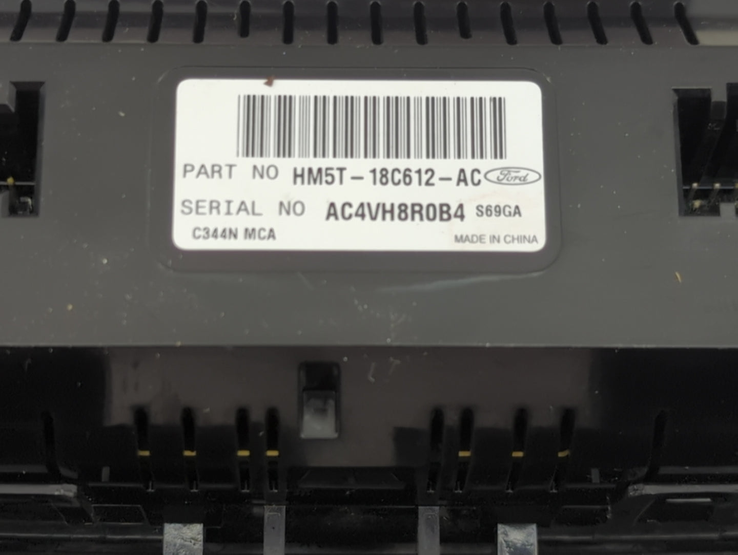 2018 Ford Cmax Climate Control Module Temperature AC/Heater Replacement P/N:HM5T-18C612-AC Fits Fits 2017 OEM Used Auto Part