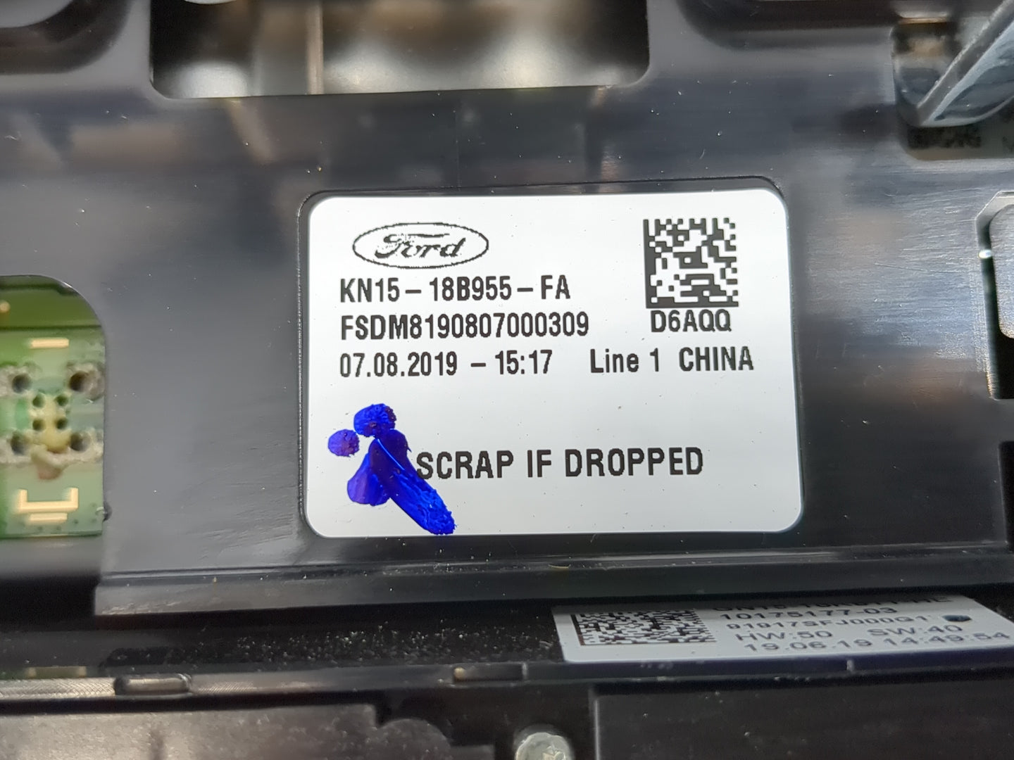 2018-2020 Ford Ecosport Radio AM FM Cd Player Receiver Replacement P/N:KN15-18B955-FA Fits Fits 2018 2019 2020 OEM Used Auto