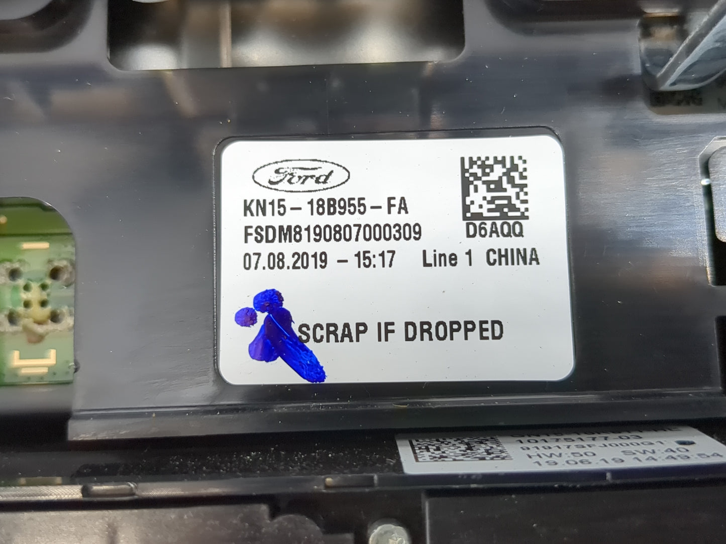 2018-2020 Ford Ecosport Radio AM FM Cd Player Receiver Replacement P/N:KN15-18B955-FA Fits Fits 2018 2019 2020 OEM Used Auto