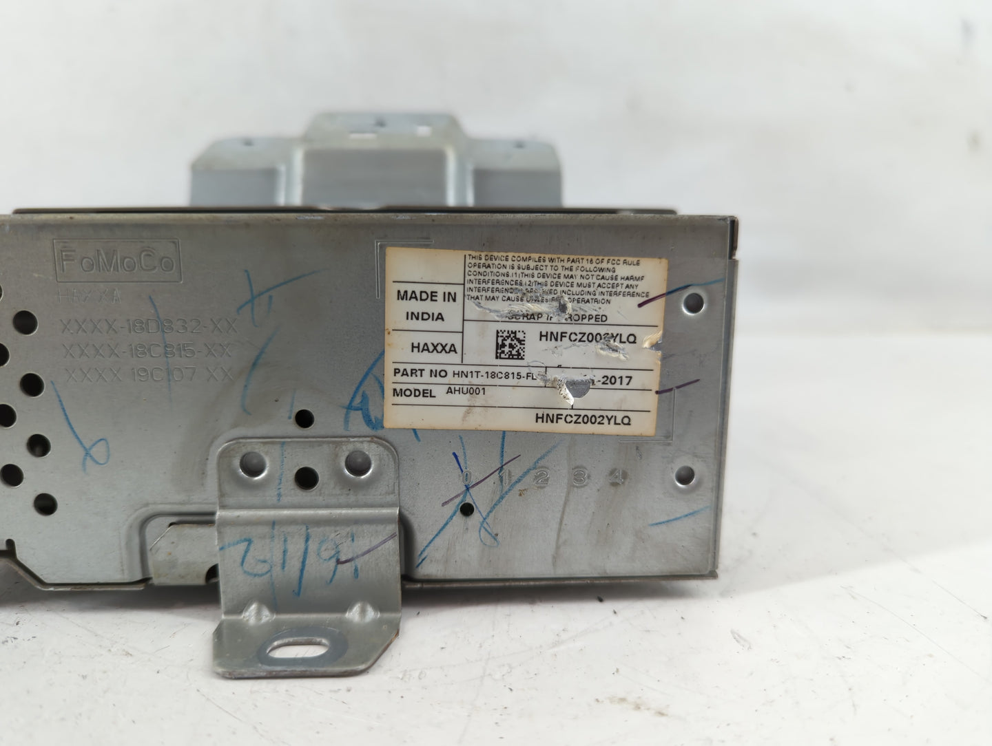 2018-2022 Ford Ecosport Radio AM FM Cd Player Receiver Replacement P/N:HN1T-18C815-FL Fits Fits 2018 2019 2020 2021 2022 OEM