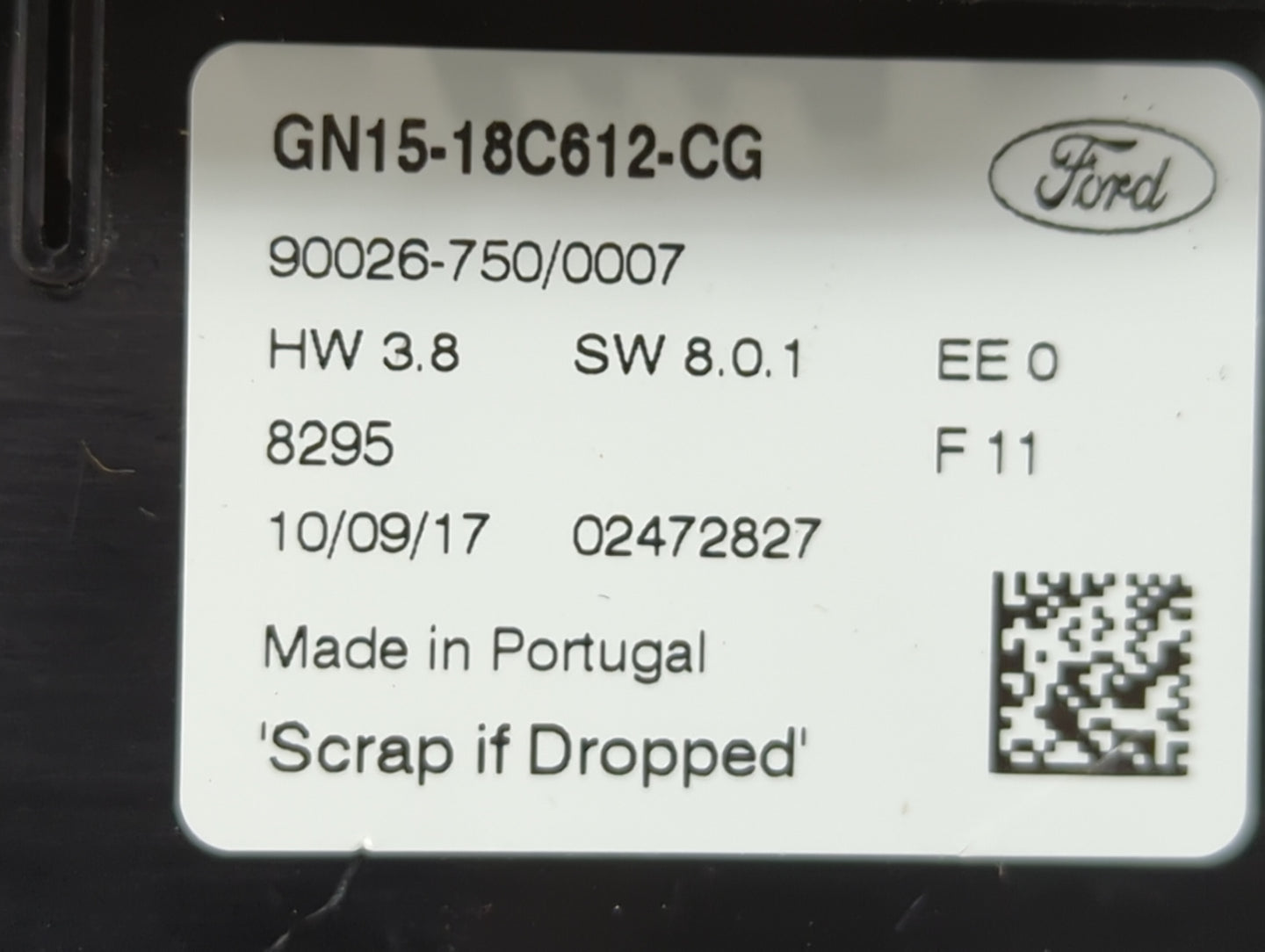 2018-2020 Ford Ecosport Climate Control Module Temperature AC/Heater Replacement P/N:GN15-18C612-CG Fits Fits 2018 2019 2020