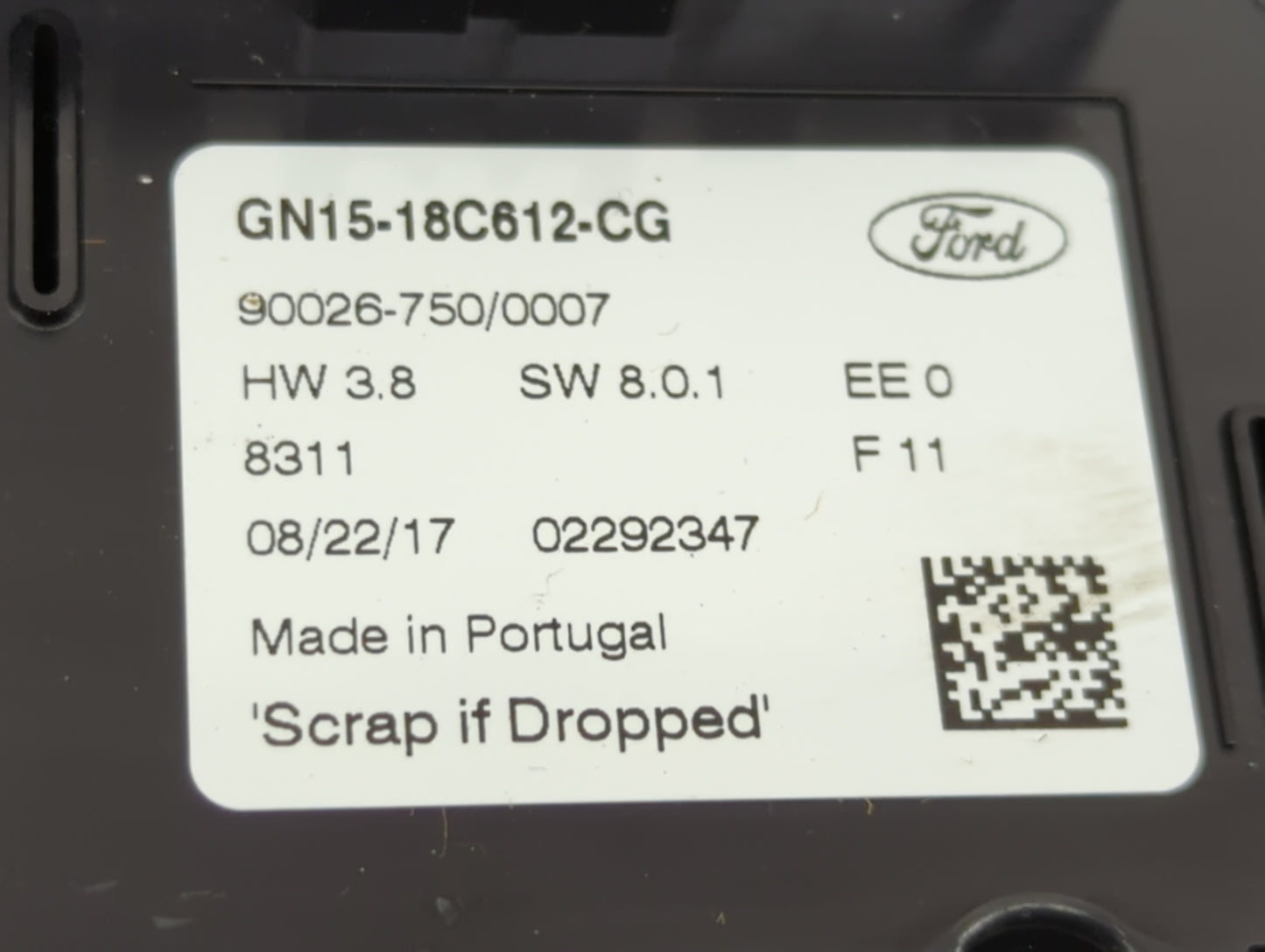 2018-2020 Ford Ecosport Climate Control Module Temperature AC/Heater Replacement P/N:GN15-18C612-CG Fits Fits 2018 2019 2020