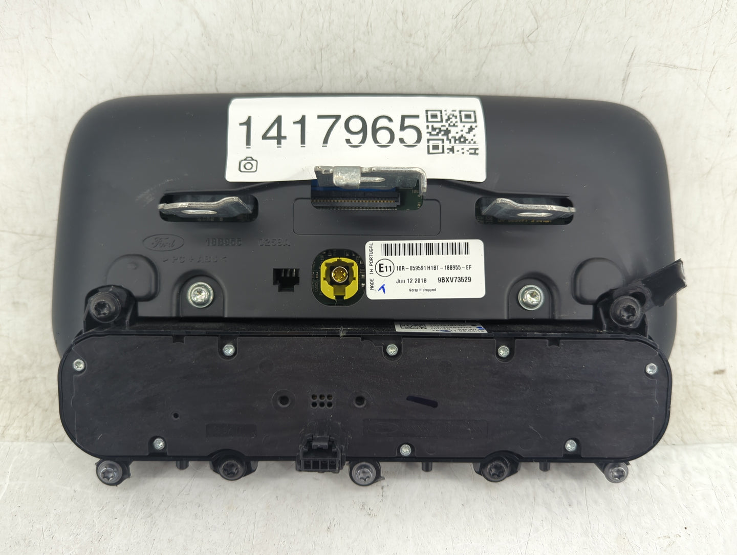 2018-2020 Ford Ecosport Radio AM FM Cd Player Receiver Replacement P/N:H1BT-18B955-EF Fits Fits 2018 2019 2020 OEM Used Auto
