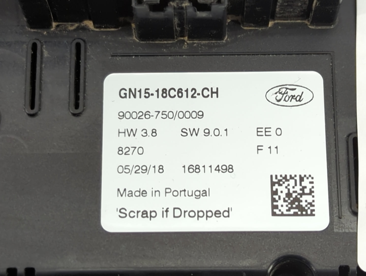 2018-2020 Ford Ecosport Climate Control Module Temperature AC/Heater Replacement P/N:GN15-18C612-CH Fits Fits 2018 2019 2020